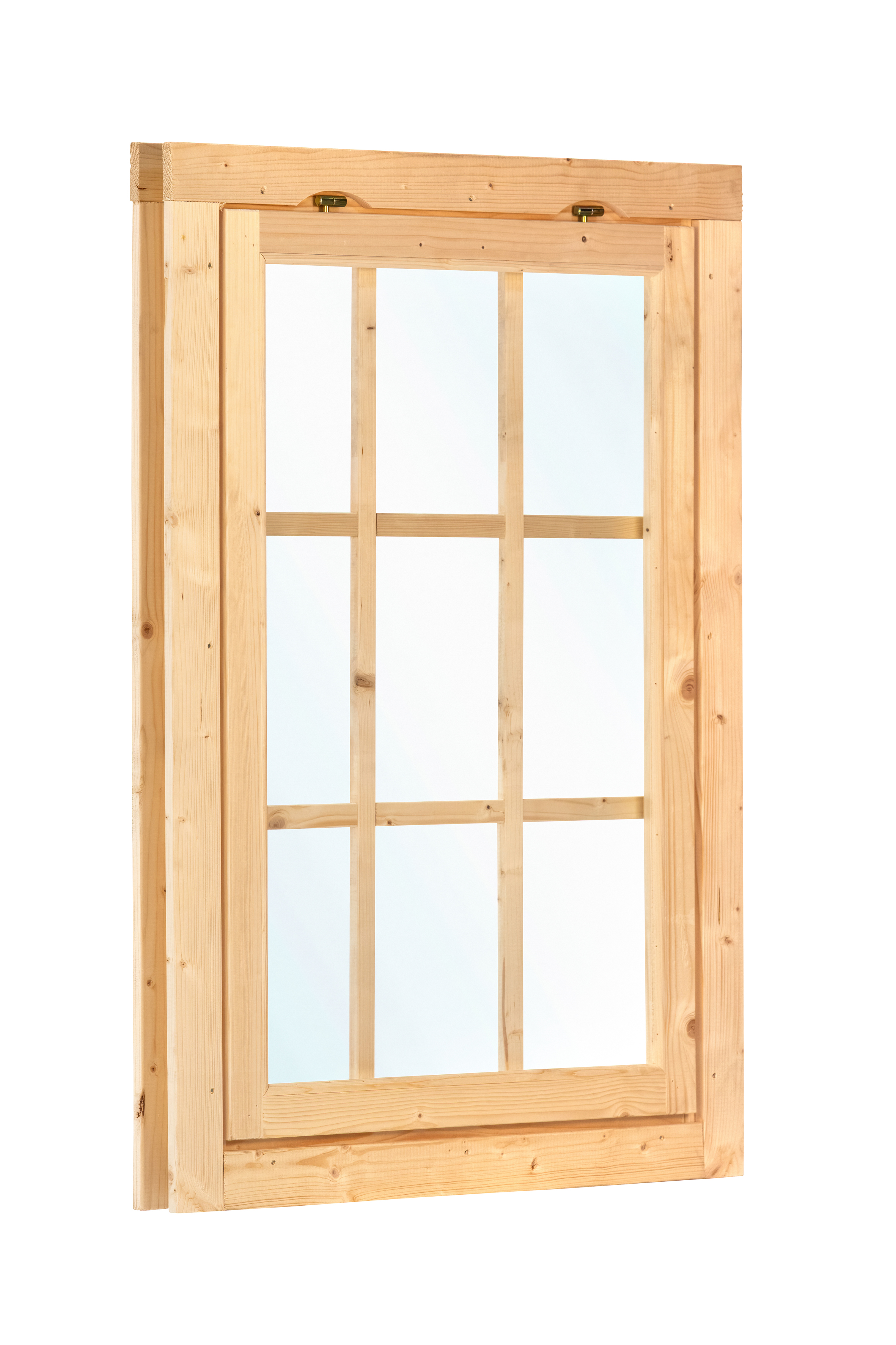 Top hinged window single W1 spruce 85x120.5cm