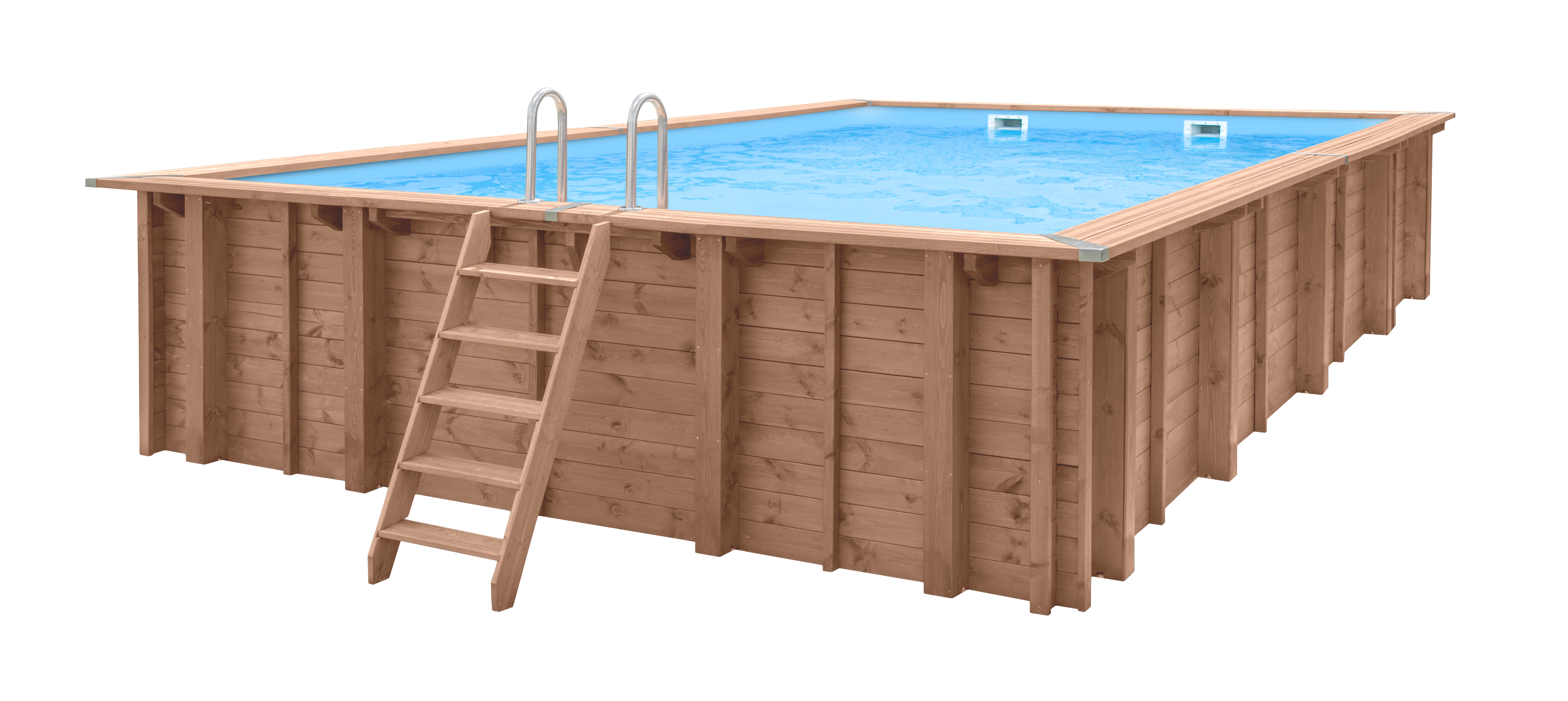 Luxe houten zwembad Playa Forti 834x492x138cm