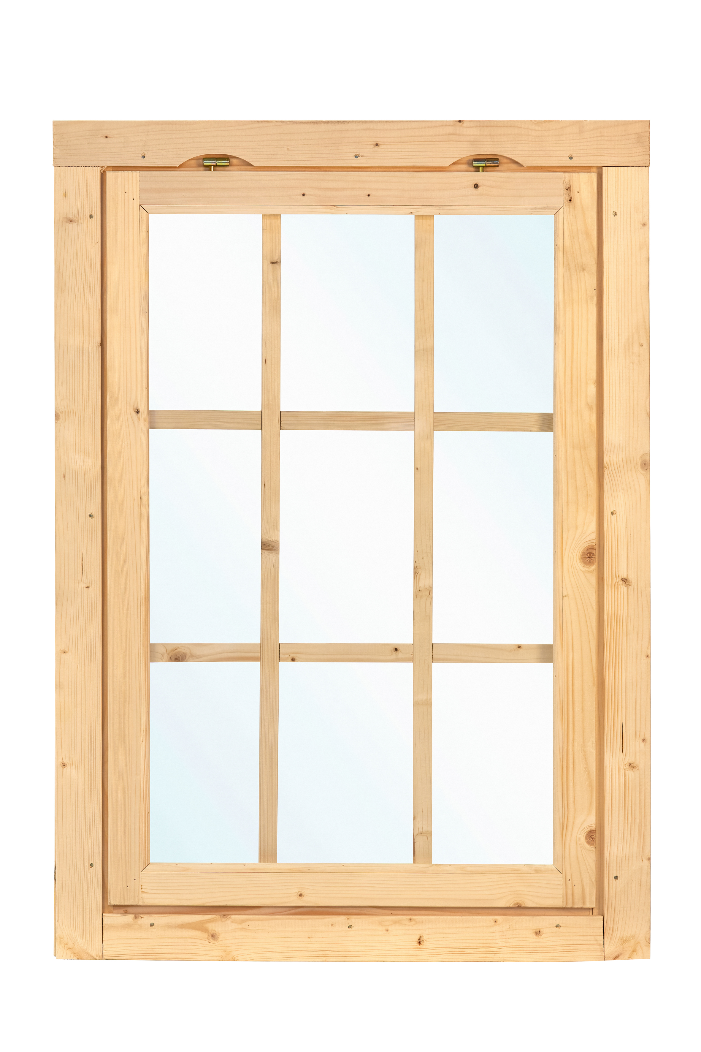 Top hinged window single W1 spruce 85x120.5cm
