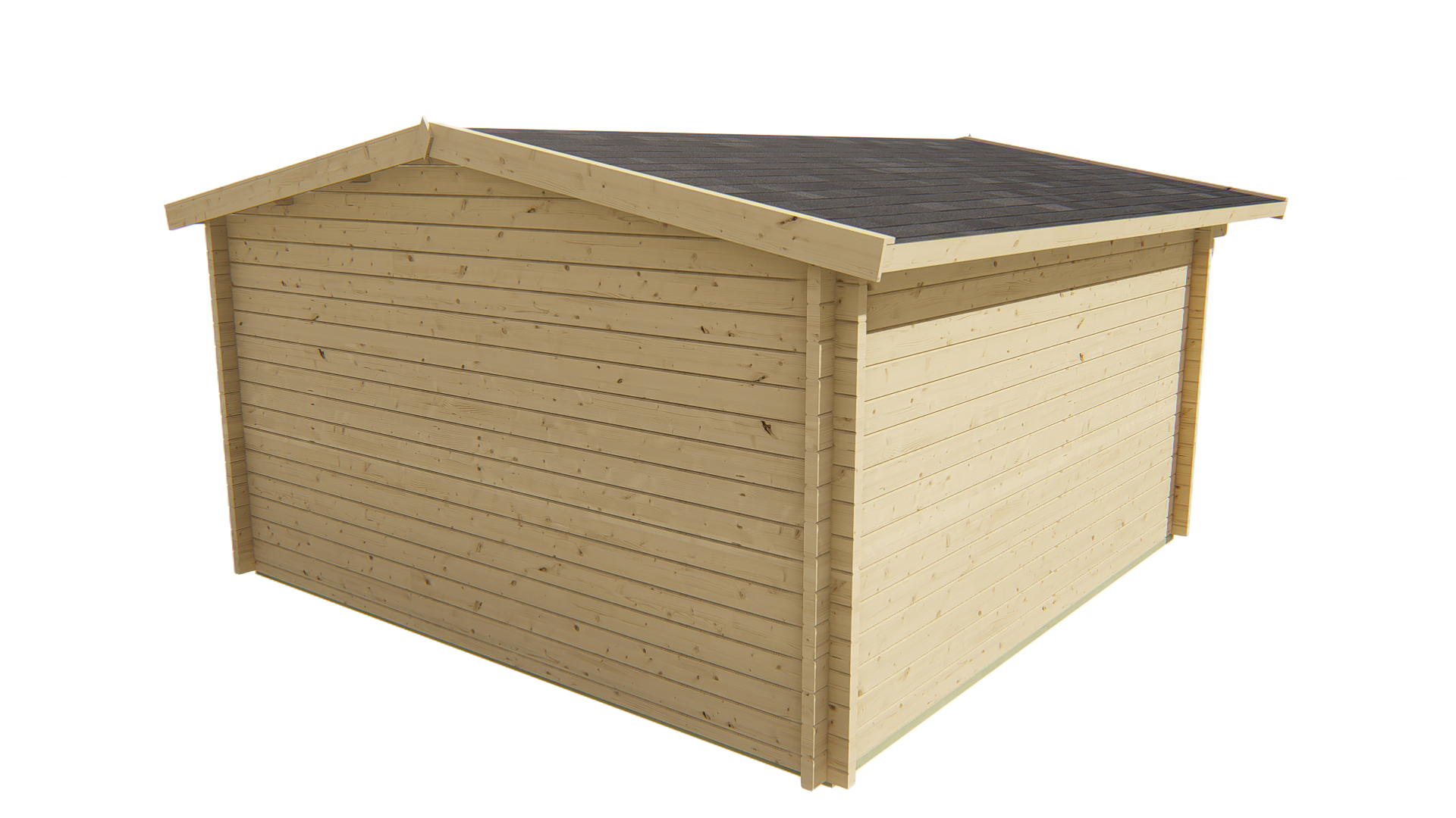 Blokhut - Tuinhuis Derby | 58 mm | vuren onbehandeld Blokhut - Tuinhuis Derby | 58 mm | vuren onbehandeld