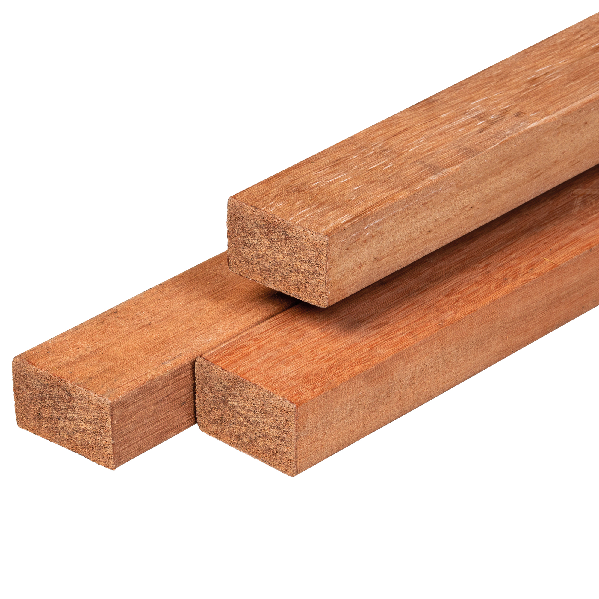 Keruing Hartholz Latte 4,4 x 8,8 x 305 cm künstlich getrocknet, gehobelt, 4 Abgerundeten Kanten