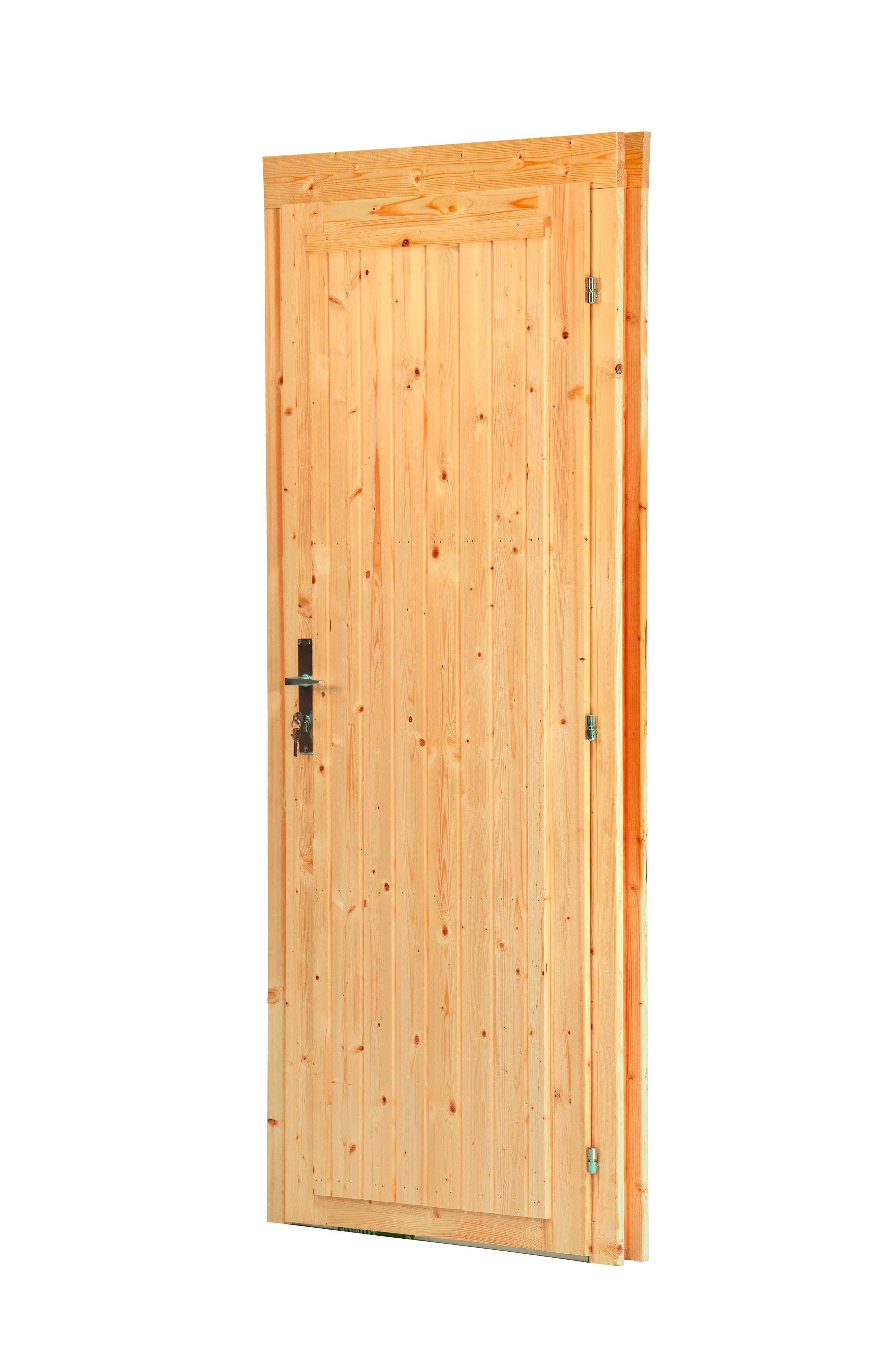 Deur enkel D5 RS vuren 90,5 x 196 cm | Red Class Wood geïmpregneerd