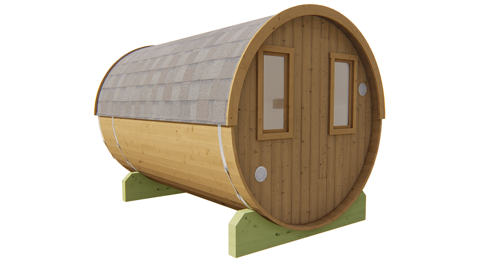 Thermowood sauna Barrel Ø205x300
