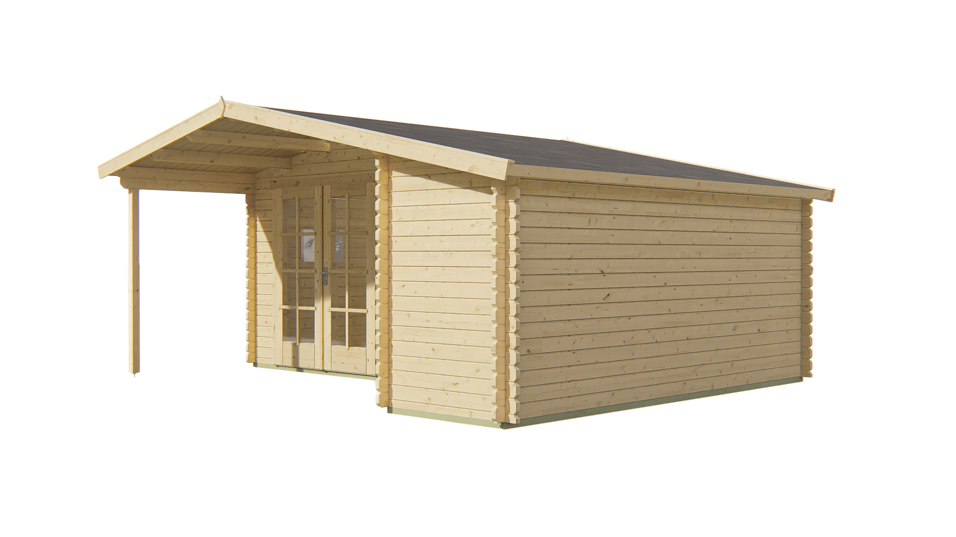 Blokhut - Tuinhuis Wolfgang | 44 mm | vuren Red Class Wood geïmpregneerd