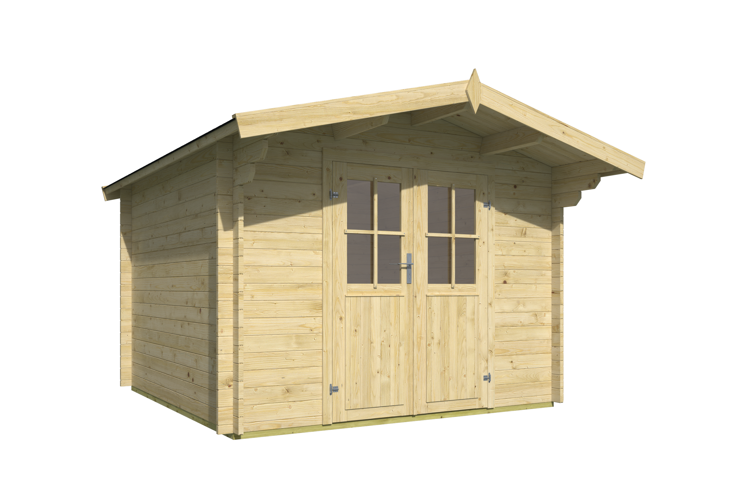 Blokhut - Tuinhuis Albacete | 34 mm | vuren grijs geïmpregneerd Blokhut - Tuinhuis Albacete | 34 mm | vuren grijs geïmpregneerd