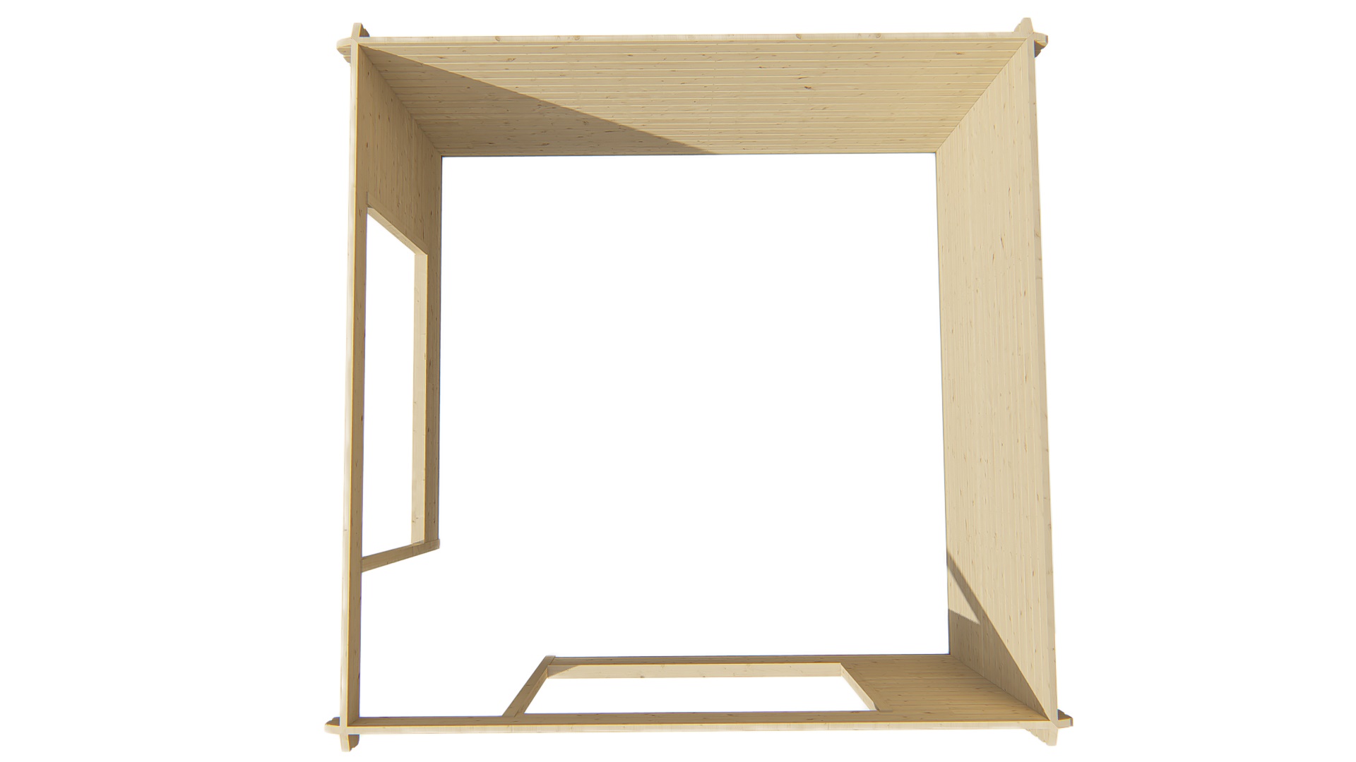 Blockhütten-Pavillon Marit | 44mm | unbehandelt