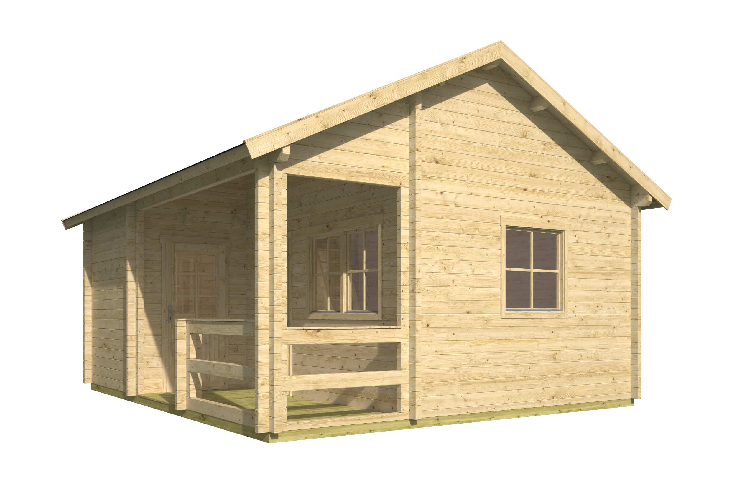 Blokhut - Tuinhuis Edelweiss | 70 mm | vuren Red Class Wood geïmpregneerd Blokhut - Tuinhuis Edelweiss | 70 mm | vuren Red Class Wood geïmpregneerd