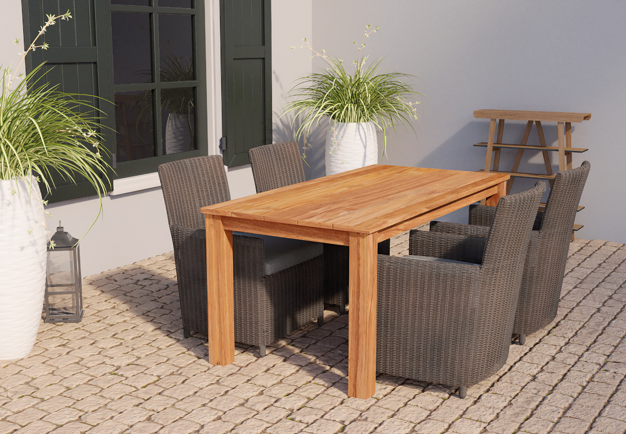 Gartentisch Rustiek, Teak, 250cm