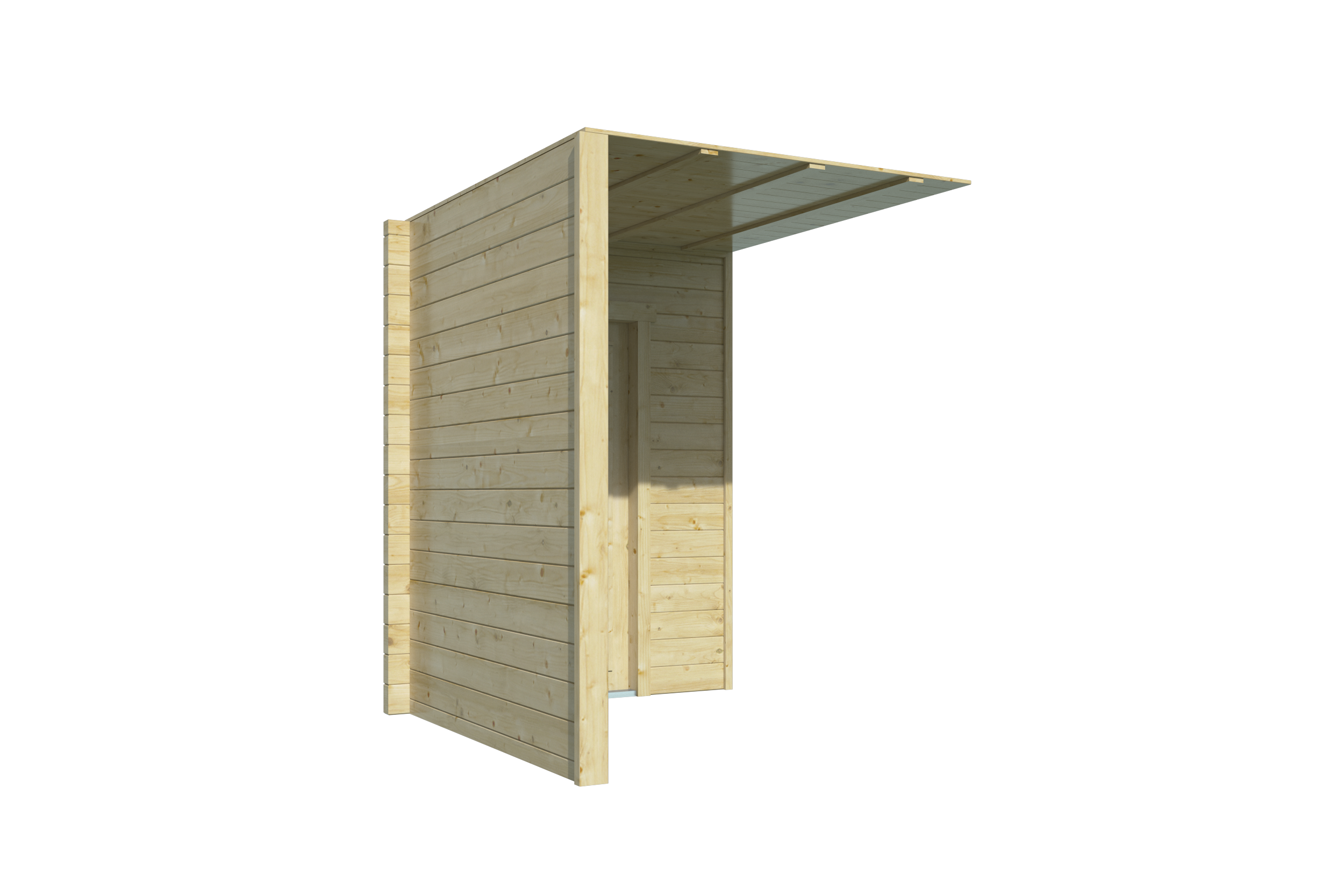 Blokhut - Tuinhuis Toilet/Shower Kit XXXL | 70 mm | onbehandeld