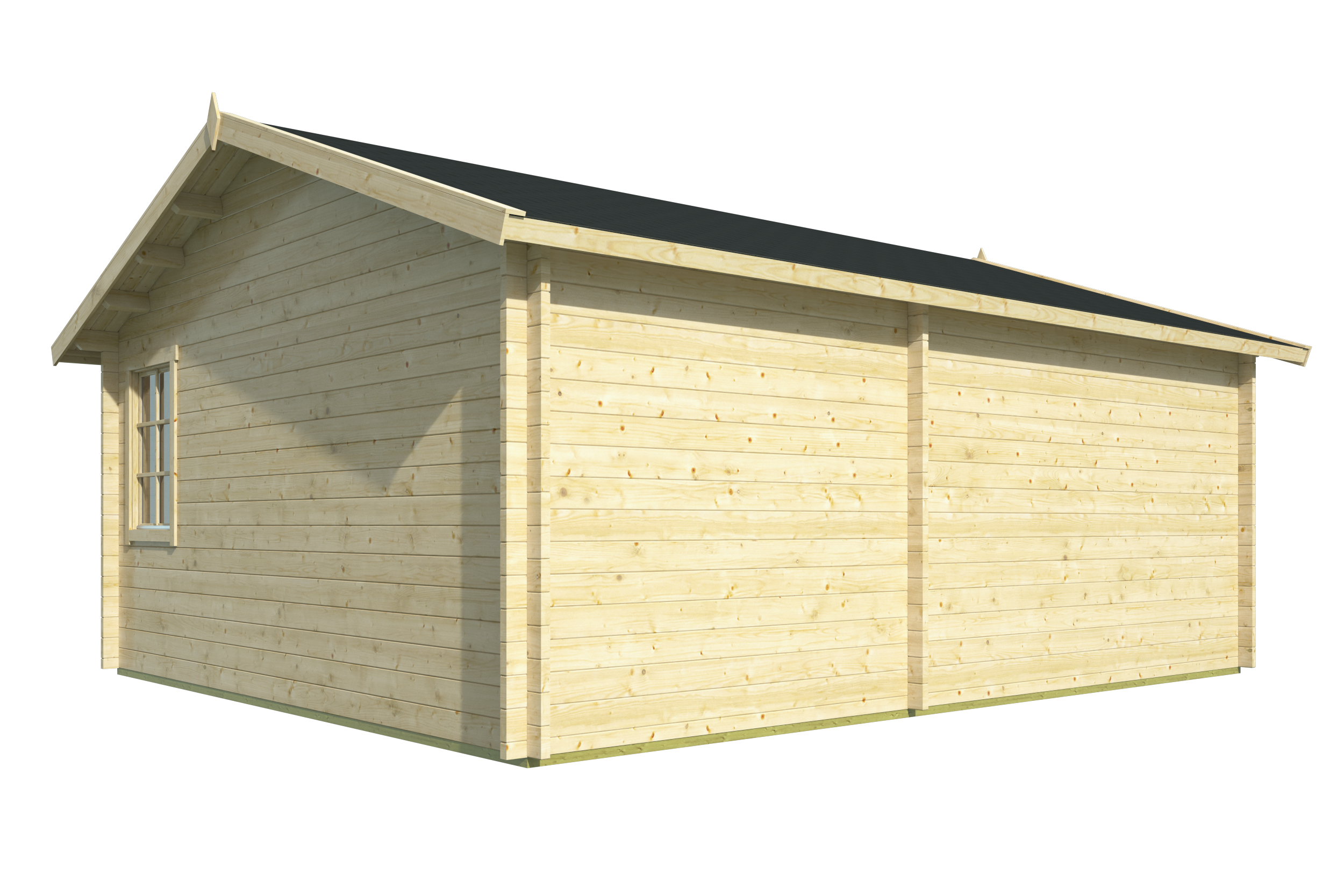 Garage Moa | 44 mm | vuren grijs geïmpregneerd Garage Moa | 44 mm | vuren grijs geïmpregneerd