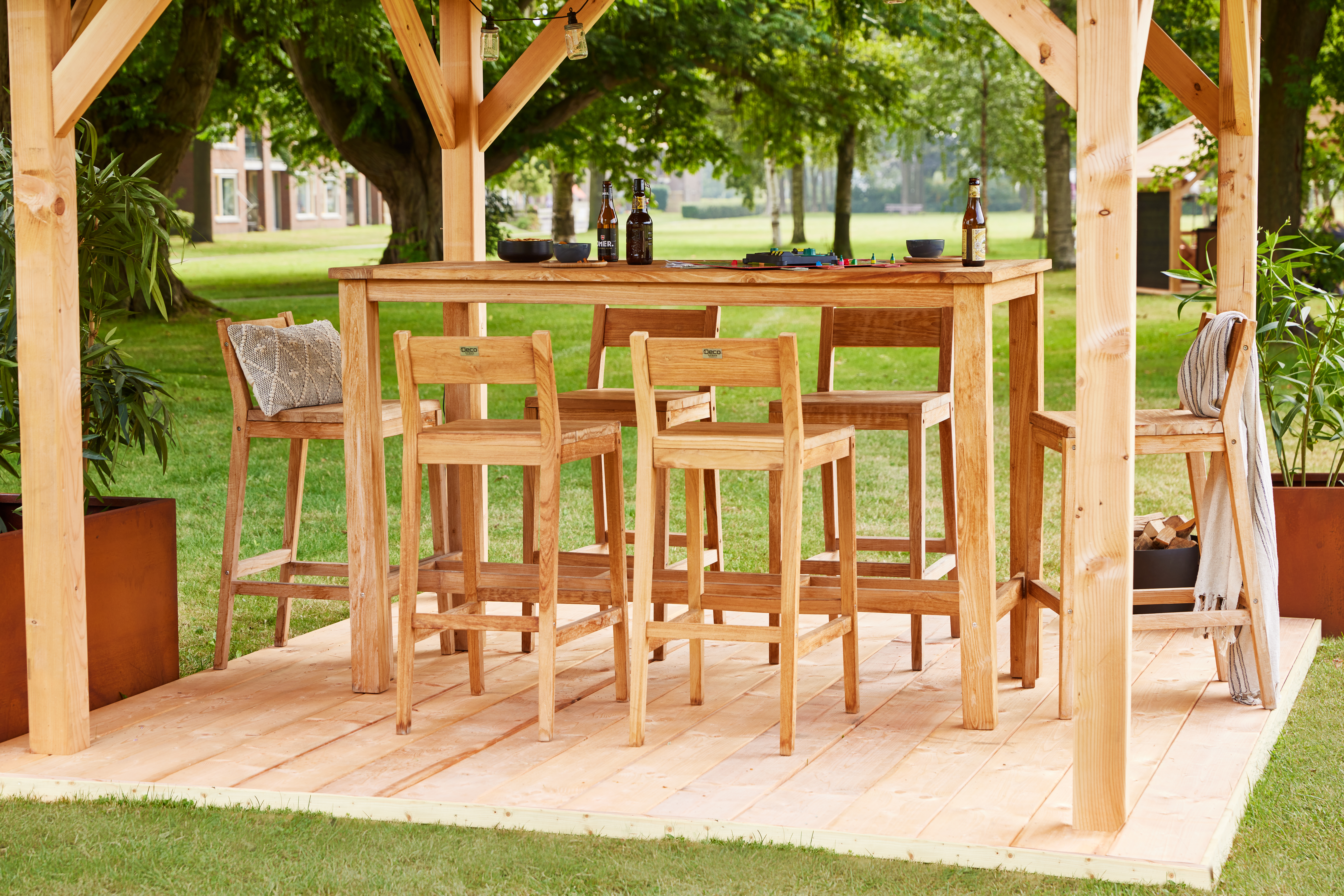 Hoofdafbeelding Teak tuinset Barset Buckingham