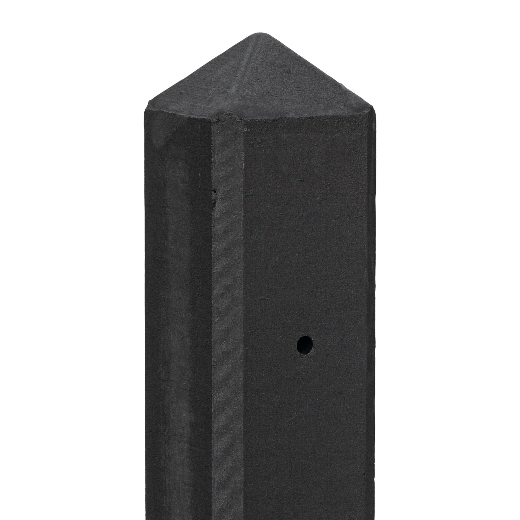 Berton©-motiefpaal Schie antraciet gecoat diamantkop 10 x 10 x 280 cm hoekmodel