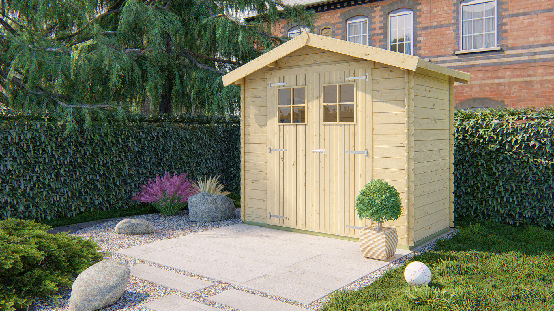 Blokhut - Tuinhuis Malva 2.0 | 19 mm | onbehandeld