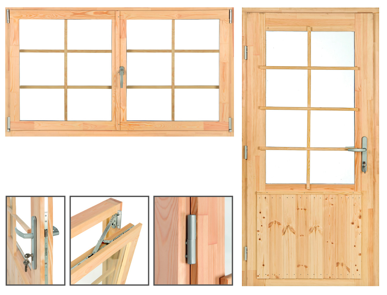 Product image high resolution (main image) Deluxe-Fenster und -Türen | Ava| unbehandelt