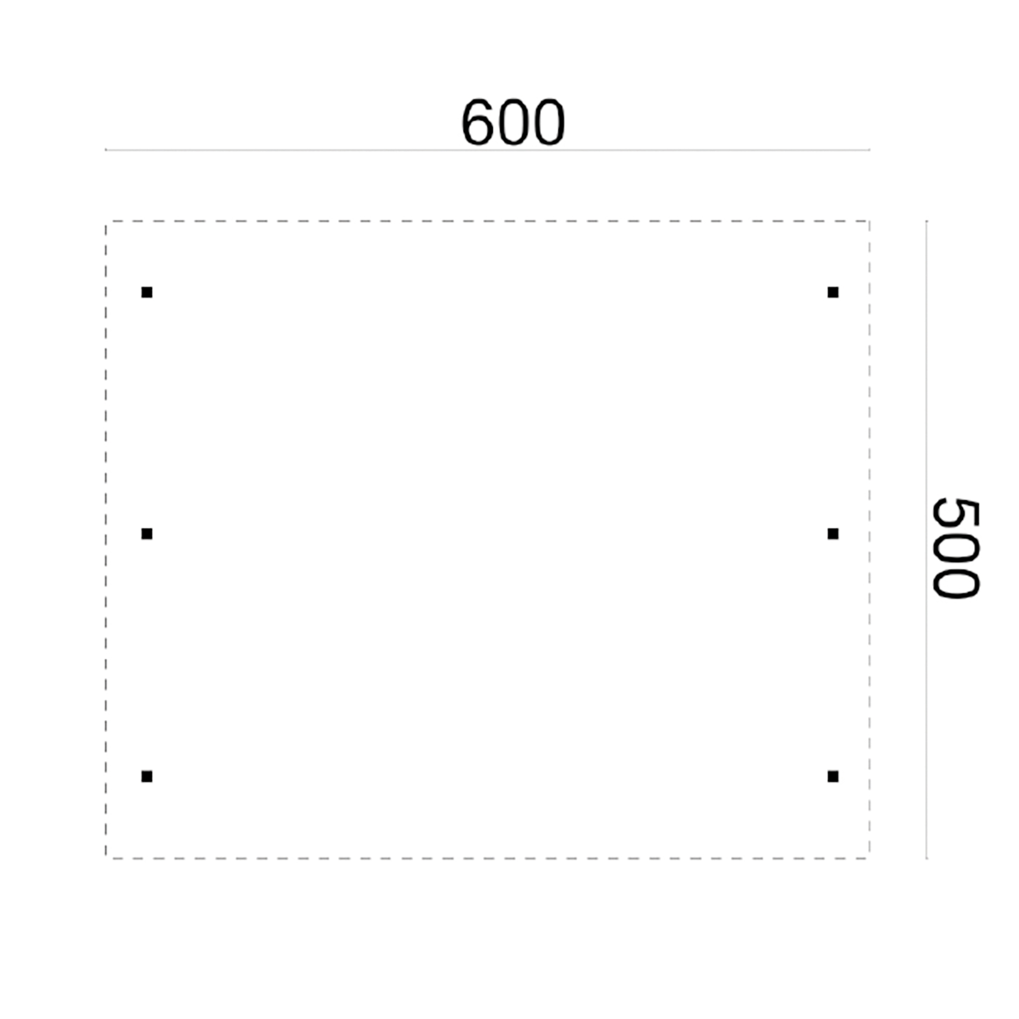 Carport Dubbel met PVC dakplaten grenen groen geïmpregneerd L500 x B600 cm