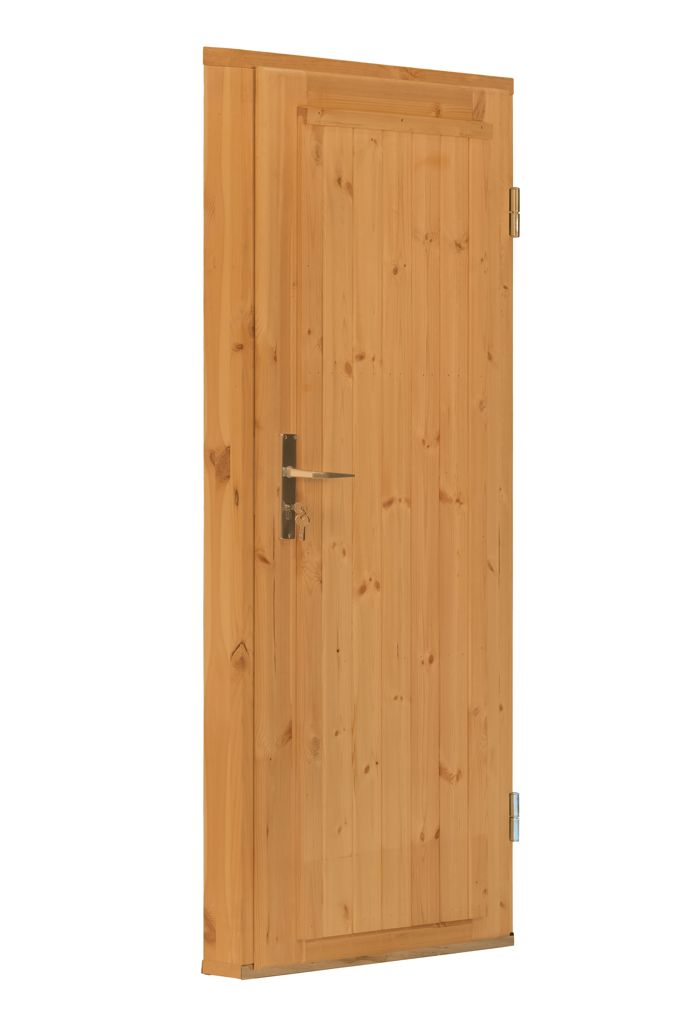 Deur enkel DL10 RS vuren 90,5 x 196 cm | bruin geïmpregneerd