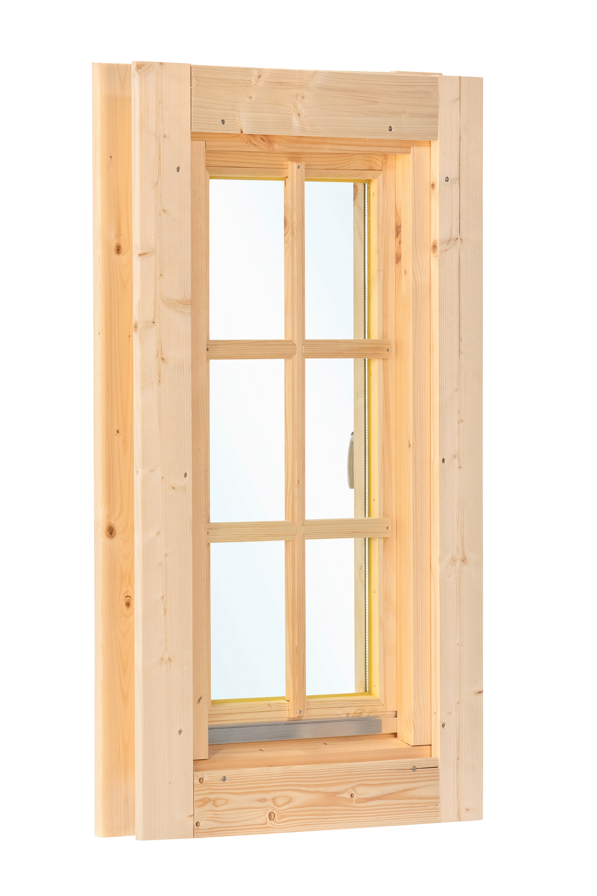 Tilt and Turn window single L5.2 spruce 52.6x108.5cm