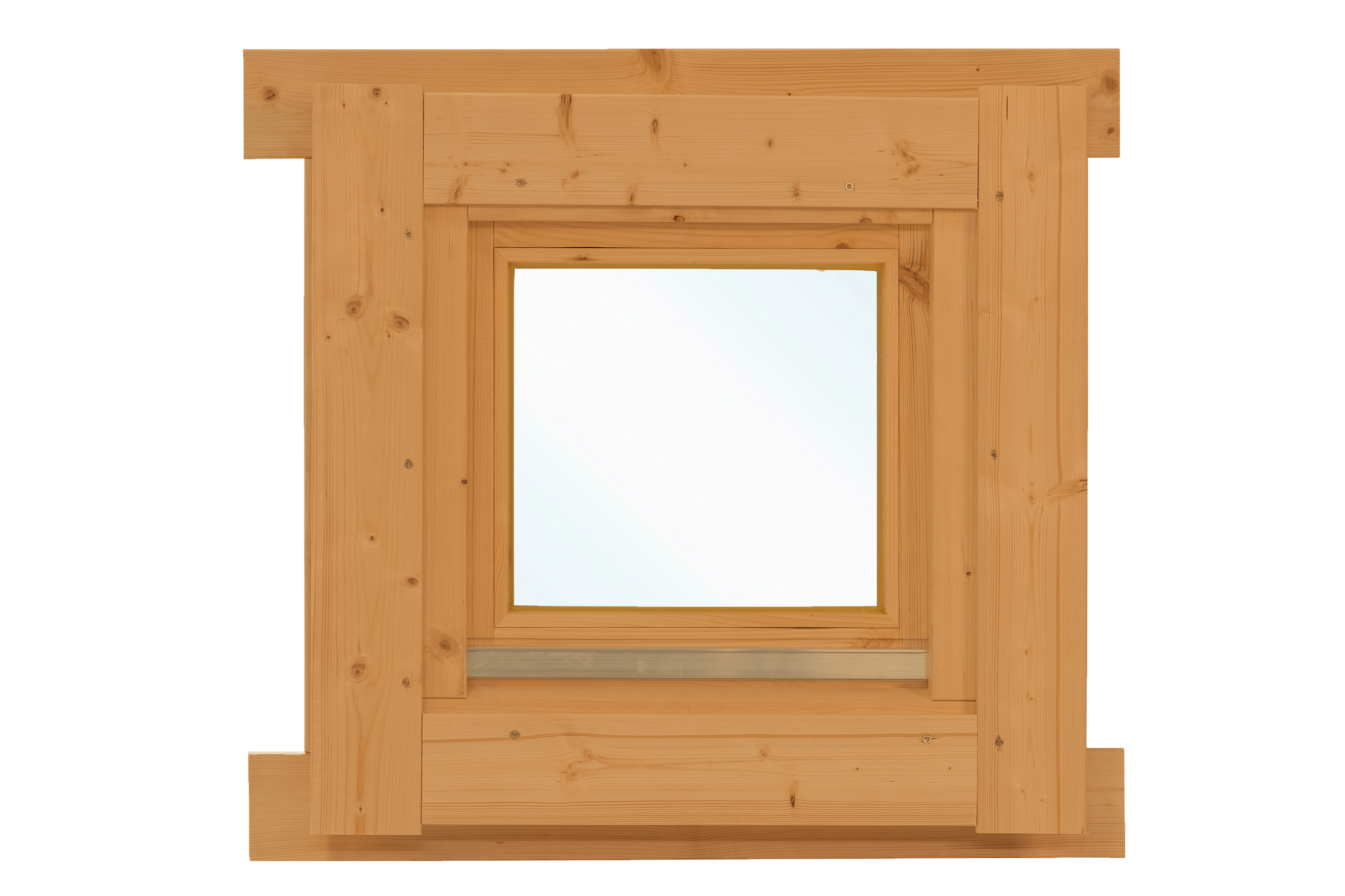 Draai- /kiepraam enkel L5.1 vuren 62,5 x 62,5 cm | bruin geïmpregneerd