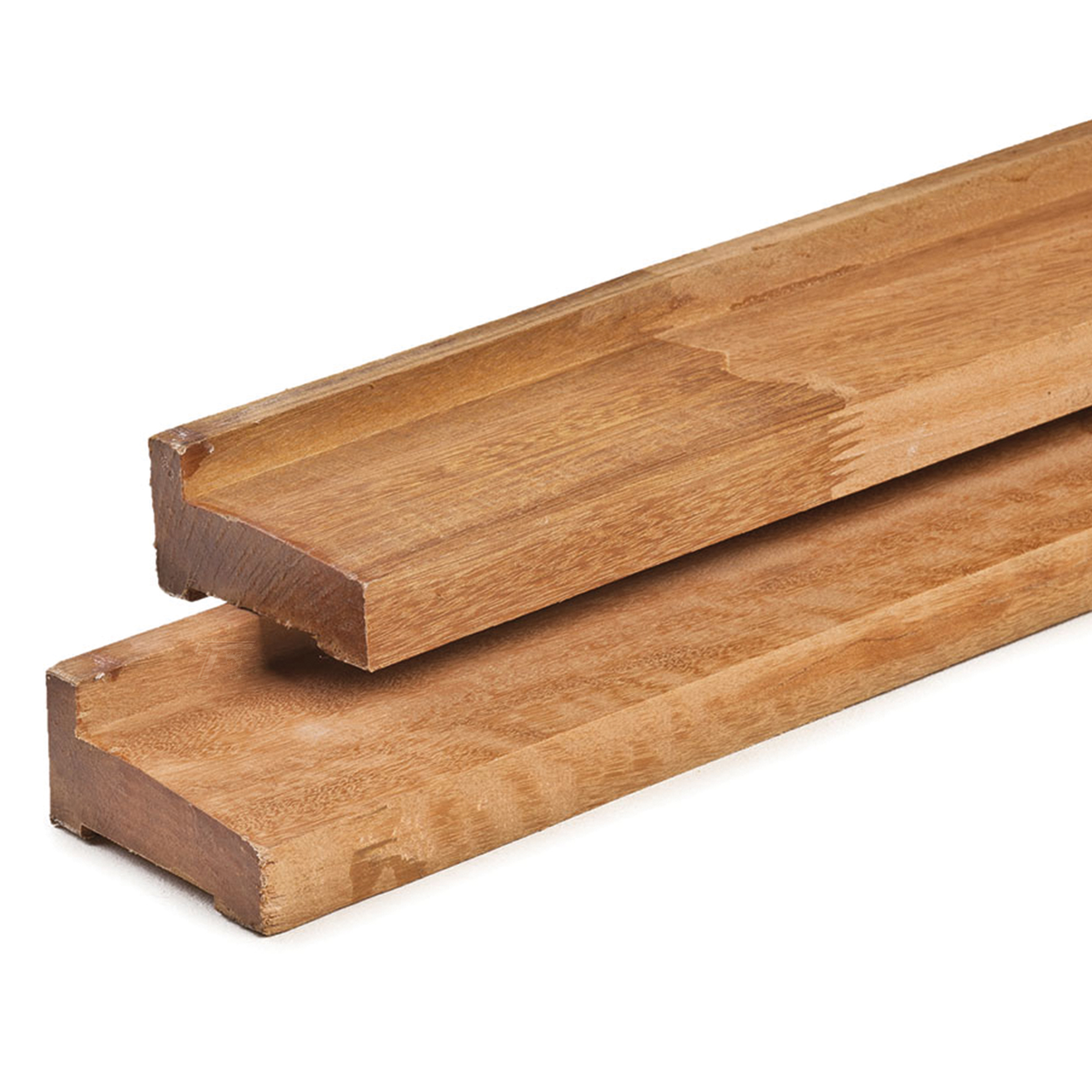 Product image high resolution (main image) Bangkirai Hartholz Latte 4,5 x 9,0 x 300 cm künstlich getrocknet, gehobelt