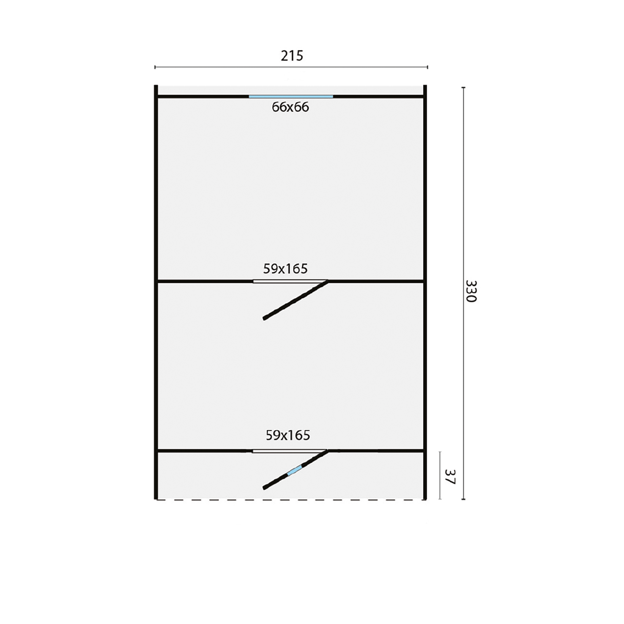 Campingbarrel | 28/42 mm | vuren onbehandeld