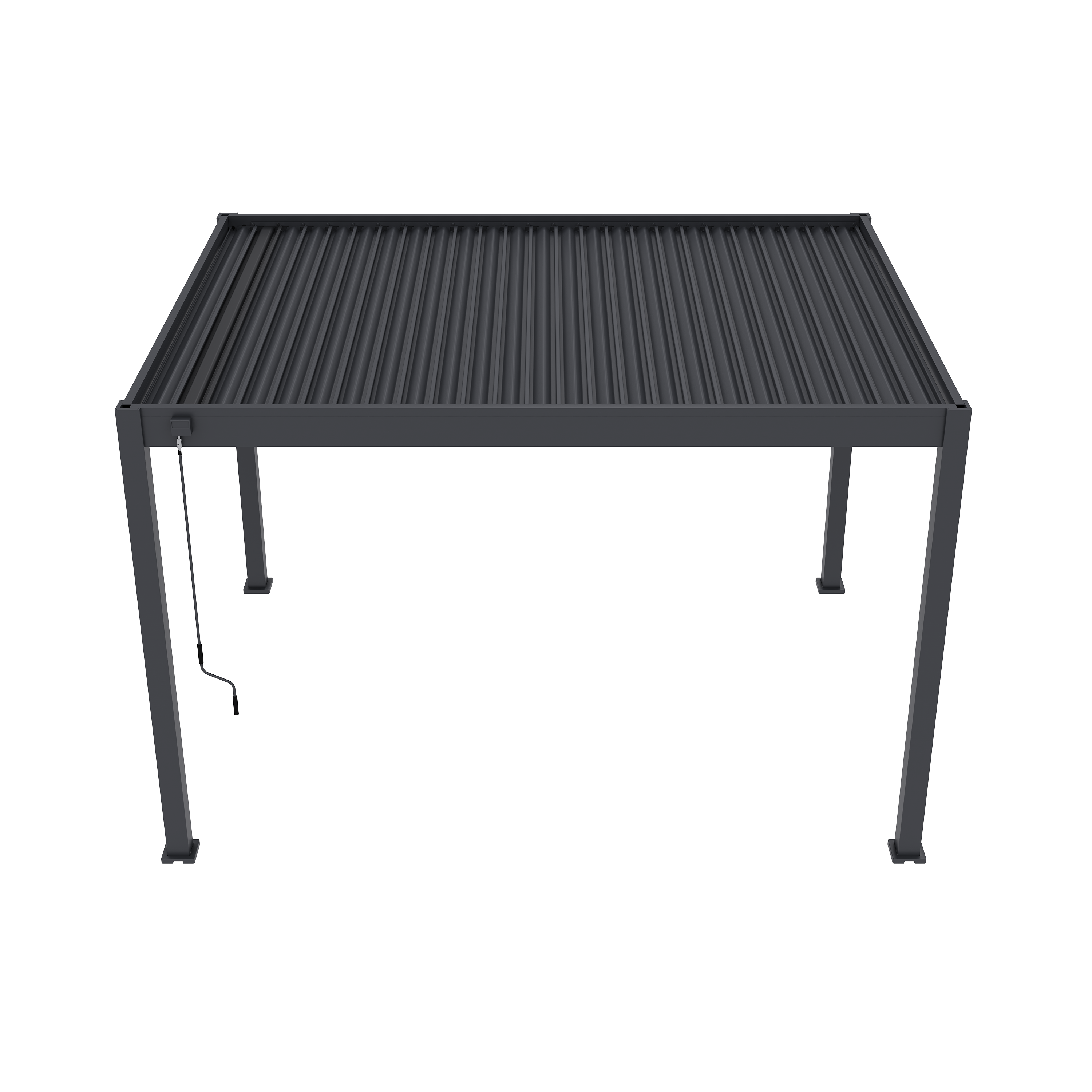 Tuindeco Advance line vrijstaande aluminium overkapping 300 x 400 x 255 cm antraciet — 4