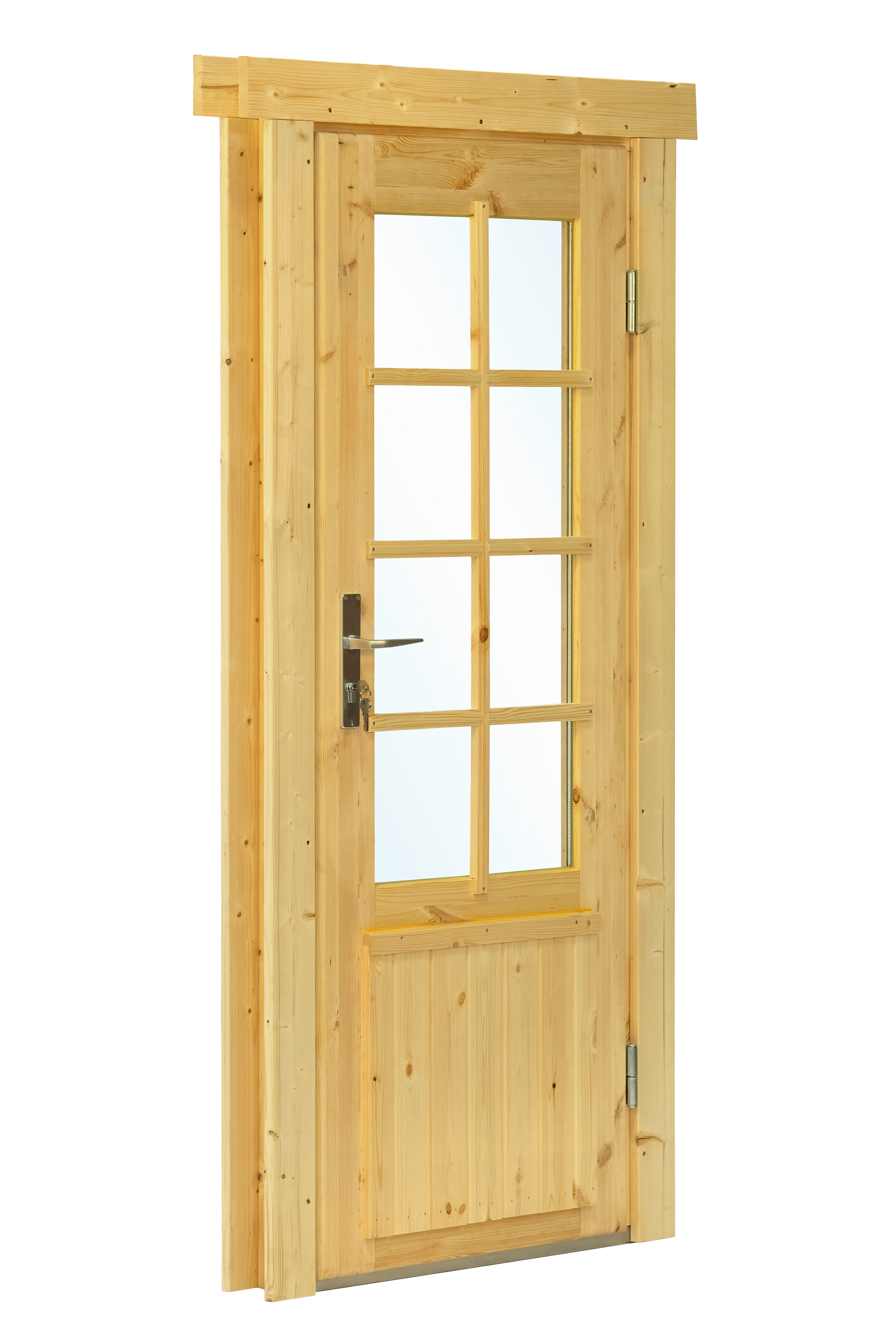 Deur enkel met raam DL11 RS vuren 90,5 x 196 cm | honinggeel geïmpregneerd