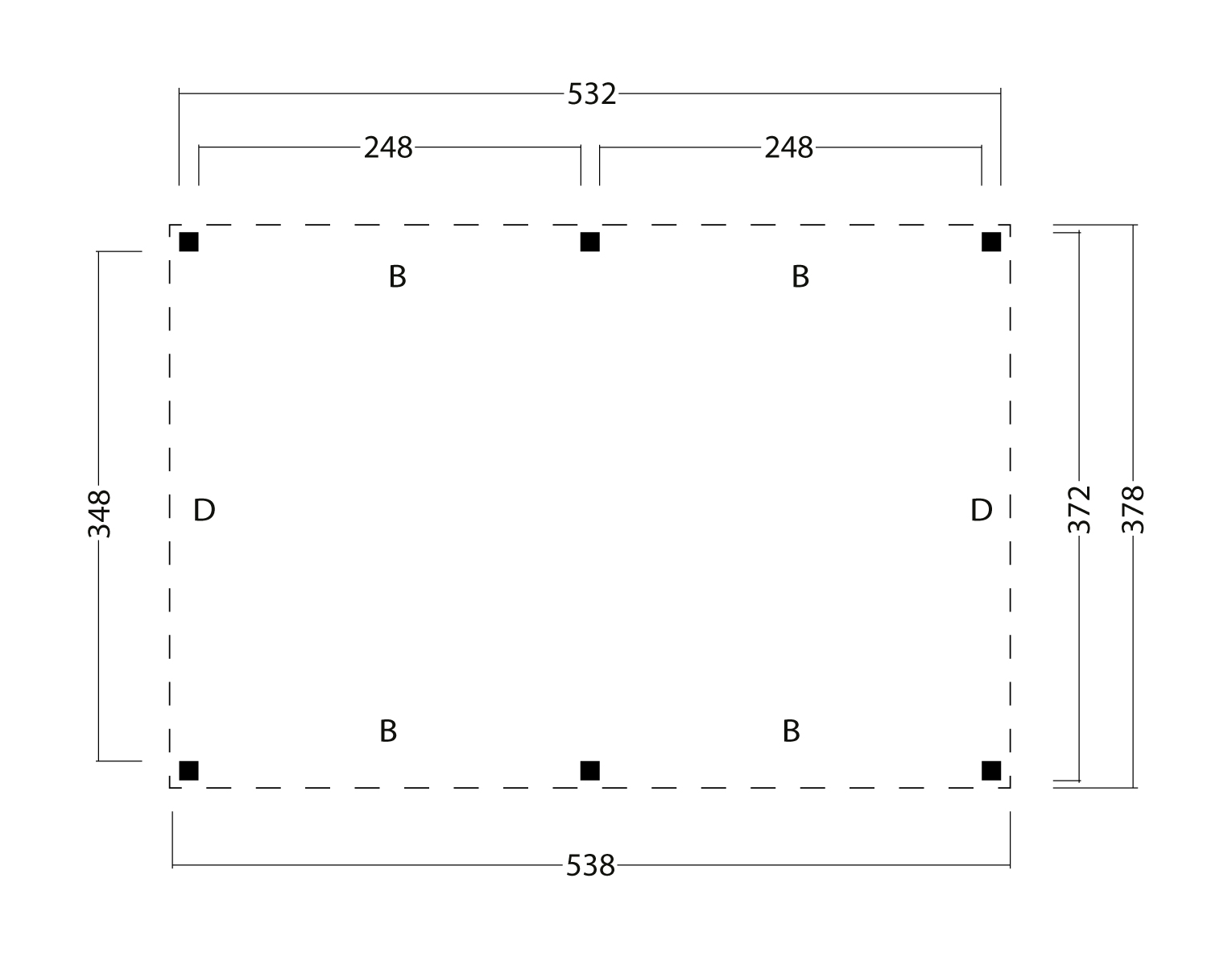 Red Class Wood flachdach Basisset Kiruna