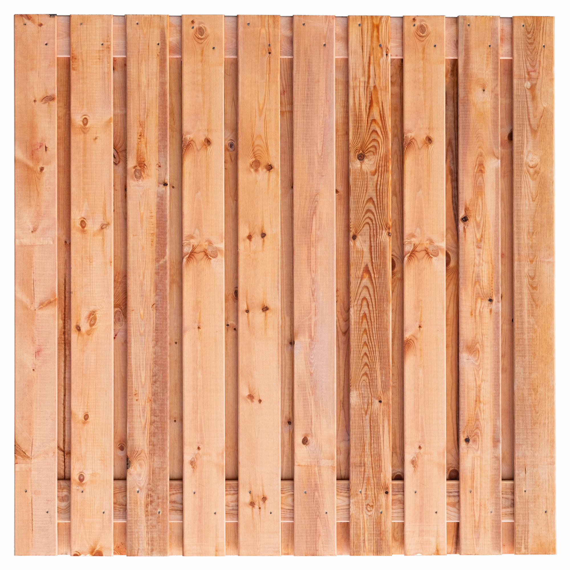 Sichtschutzzaun Casablanca, Red Class Wood imprägniert ME Fichte, edelstahlverschraubt, 21 Bretter (19+2) 180 x 180 cm