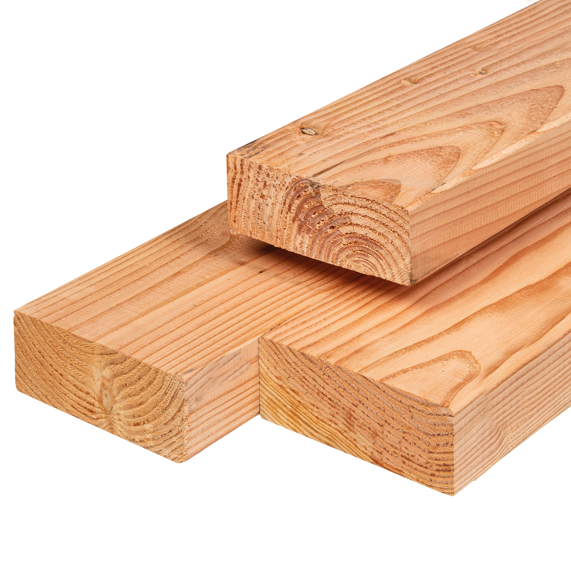 Douglas ligger 6,5 x 16,0 x 600 cm, gedroogd, geschaafd, 4 ronde hoeken
