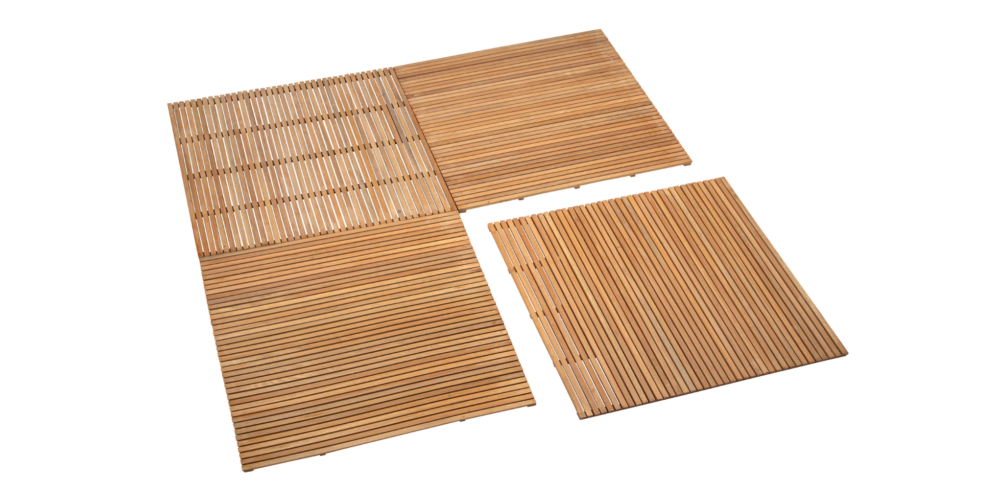 Holzfliese Hartholz, Modell Yogyakarta, 100 × 100 cm