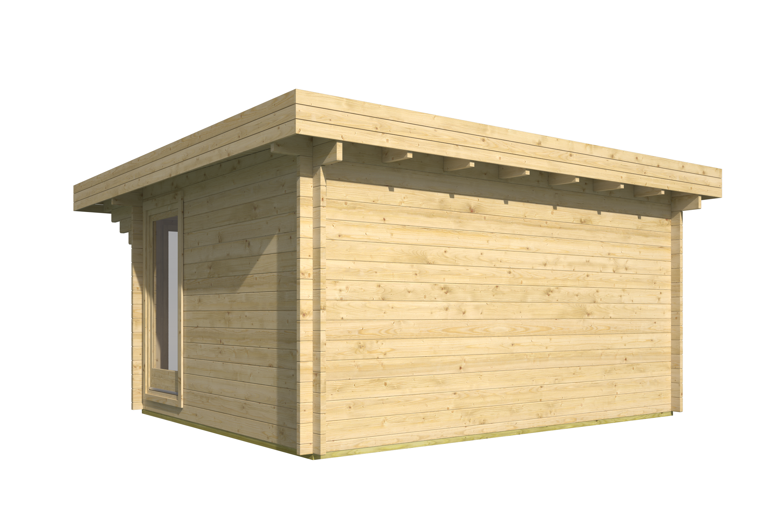 Blokhut - Tuinhuis Lory | 44 mm | vuren onbehandeld