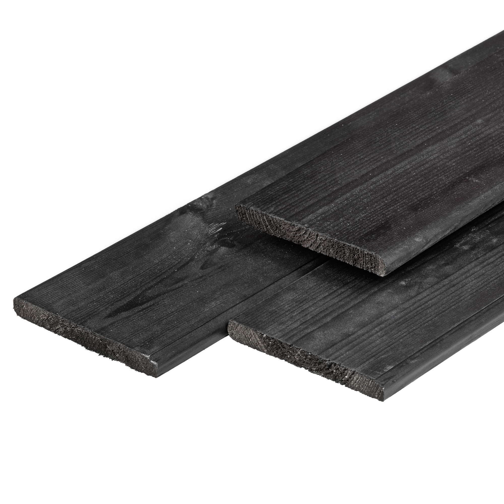 Plank ME grenen zwart 1.6x14.0x180cm