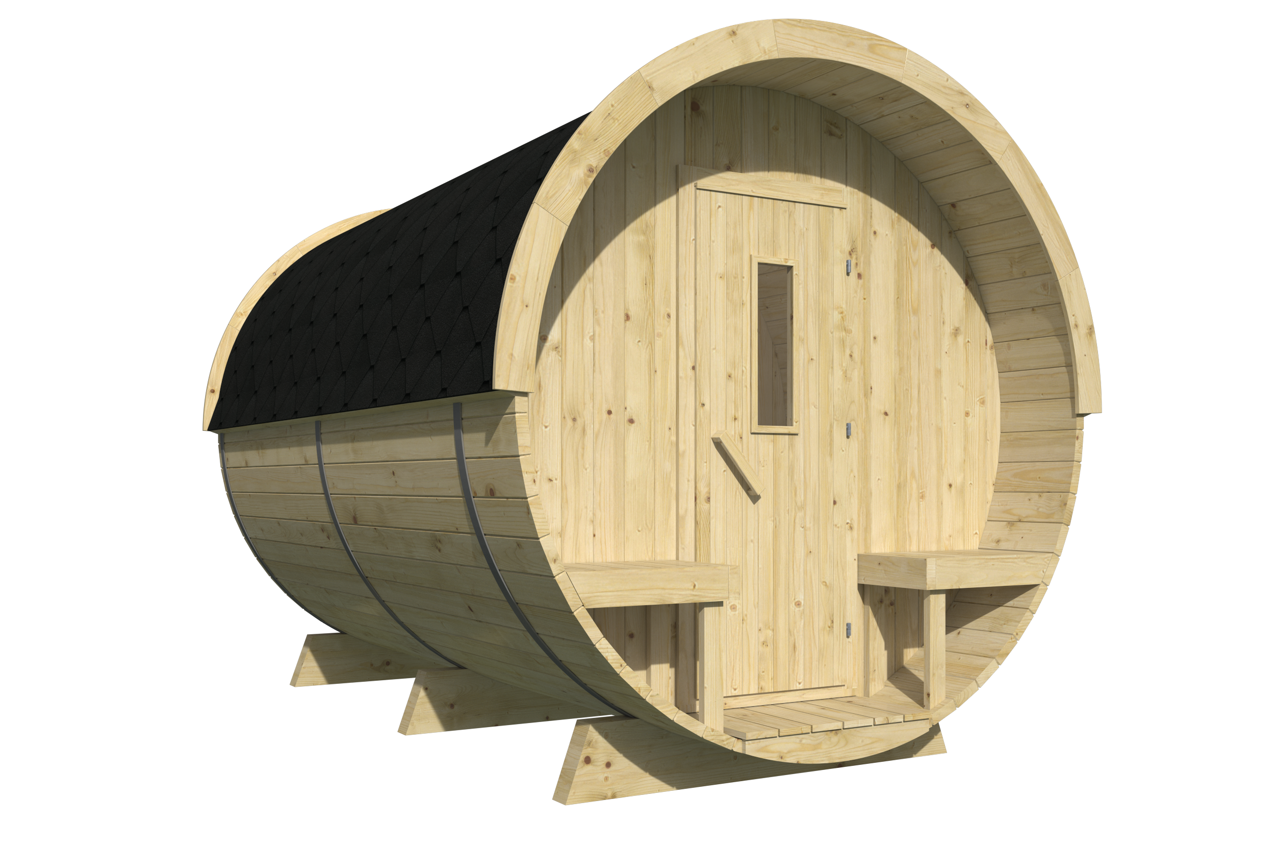 Campingbarrel | 28/42 mm | vuren onbehandeld