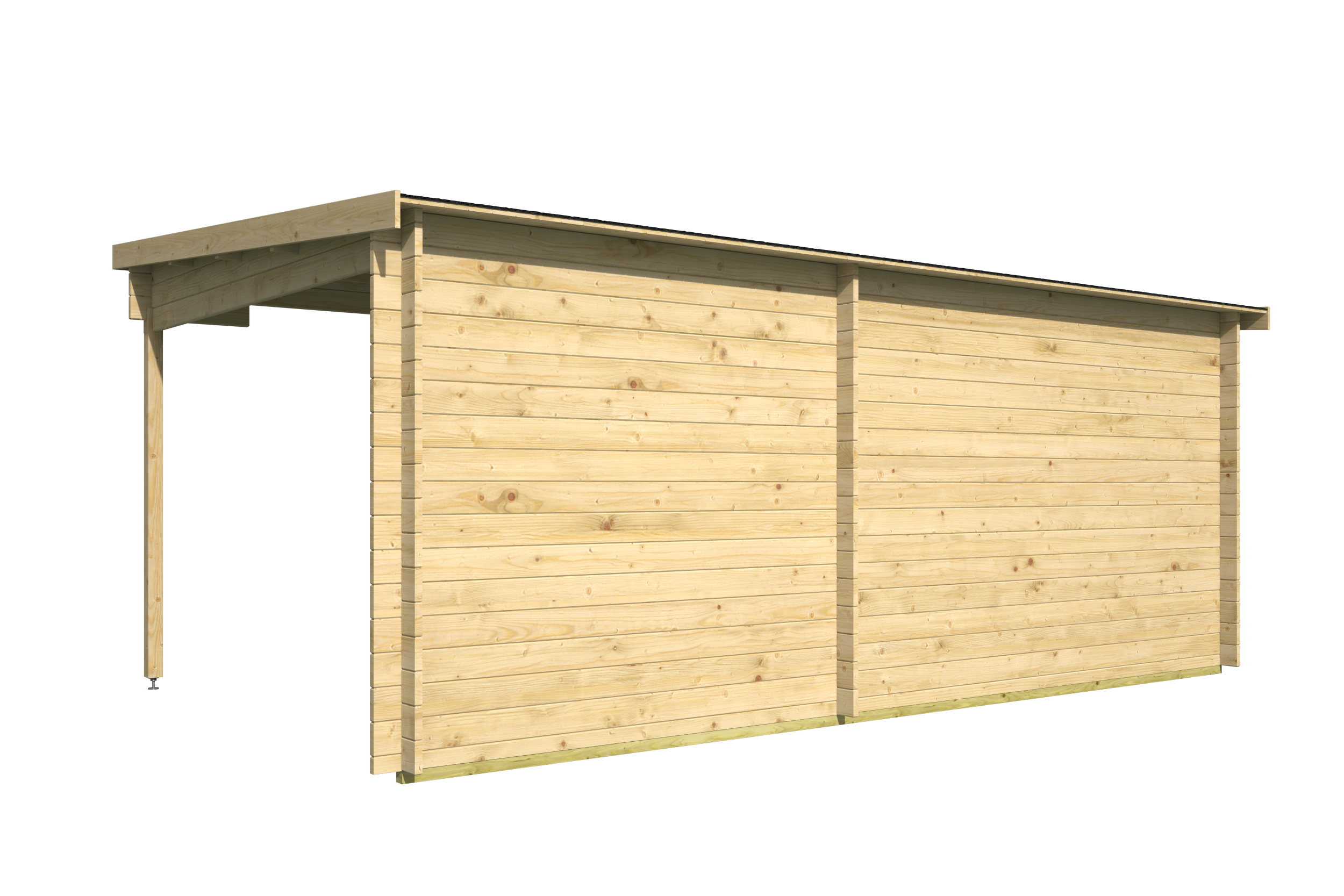Blokhut - Tuinhuis Dora | 28 mm | vuren honinggeel geïmpregneerd