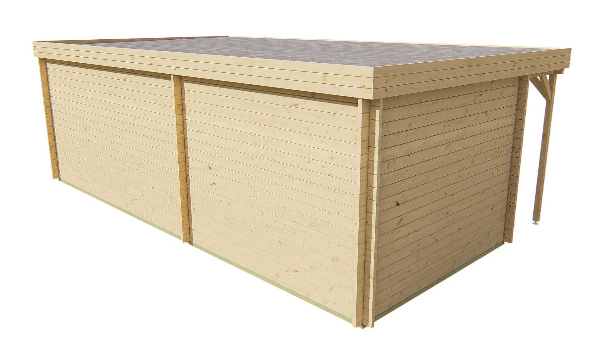 Blokhut - Tuinhuis Annette | 40 mm | vuren bruin geïmpregneerd Blokhut - Tuinhuis Annette | 40 mm | vuren bruin geïmpregneerd