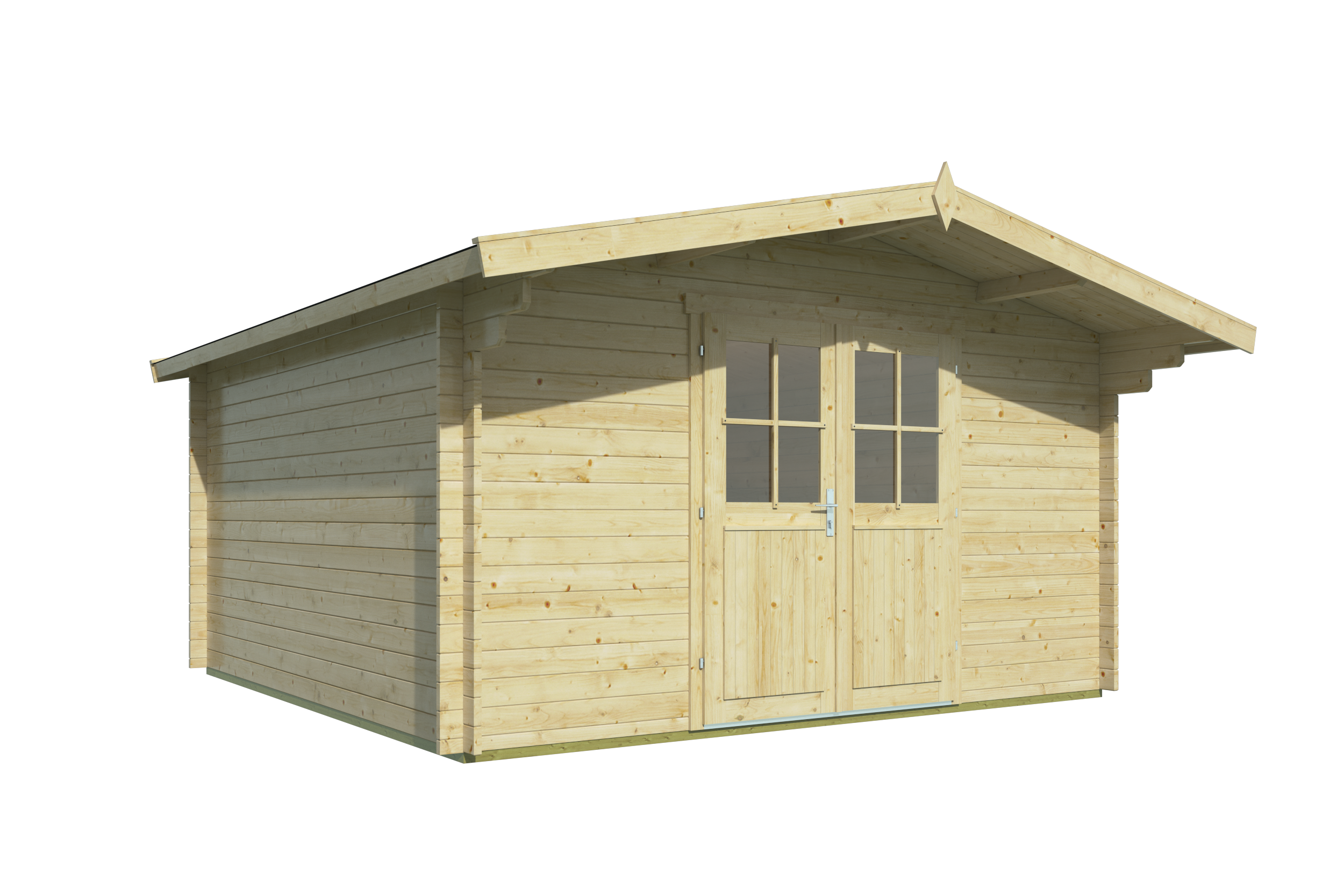 Blokhut - Tuinhuis Torrent | 34 mm | vuren grijs geïmpregneerd Blokhut - Tuinhuis Torrent | 34 mm | vuren grijs geïmpregneerd