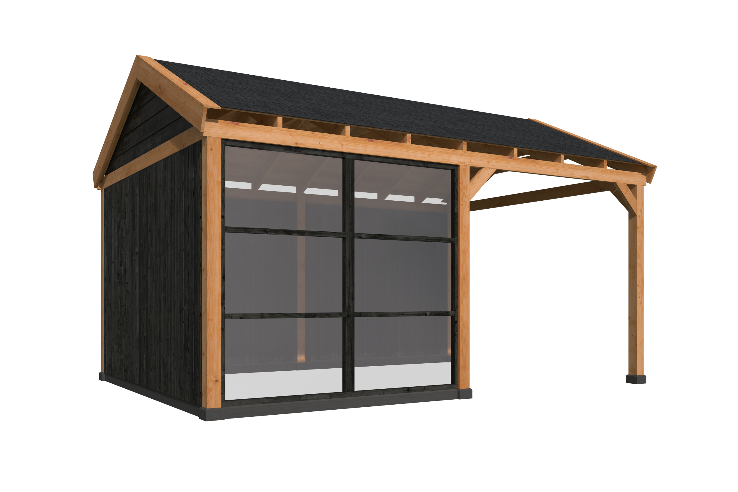 Red Class Wood gable roof base Göteborg