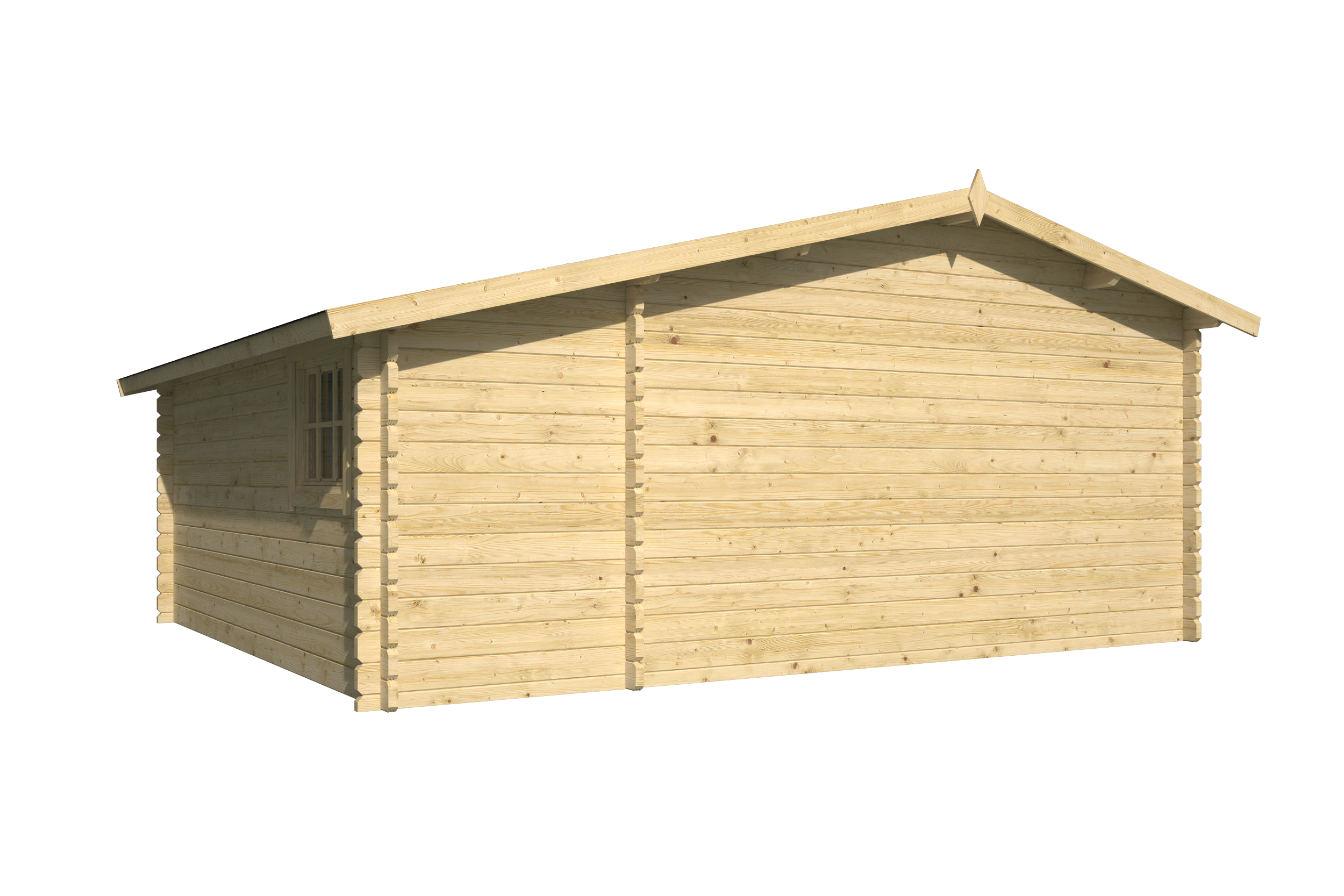 Blokhut - Tuinhuis Wolfgang | 44 mm | vuren grijs geïmpregneerd