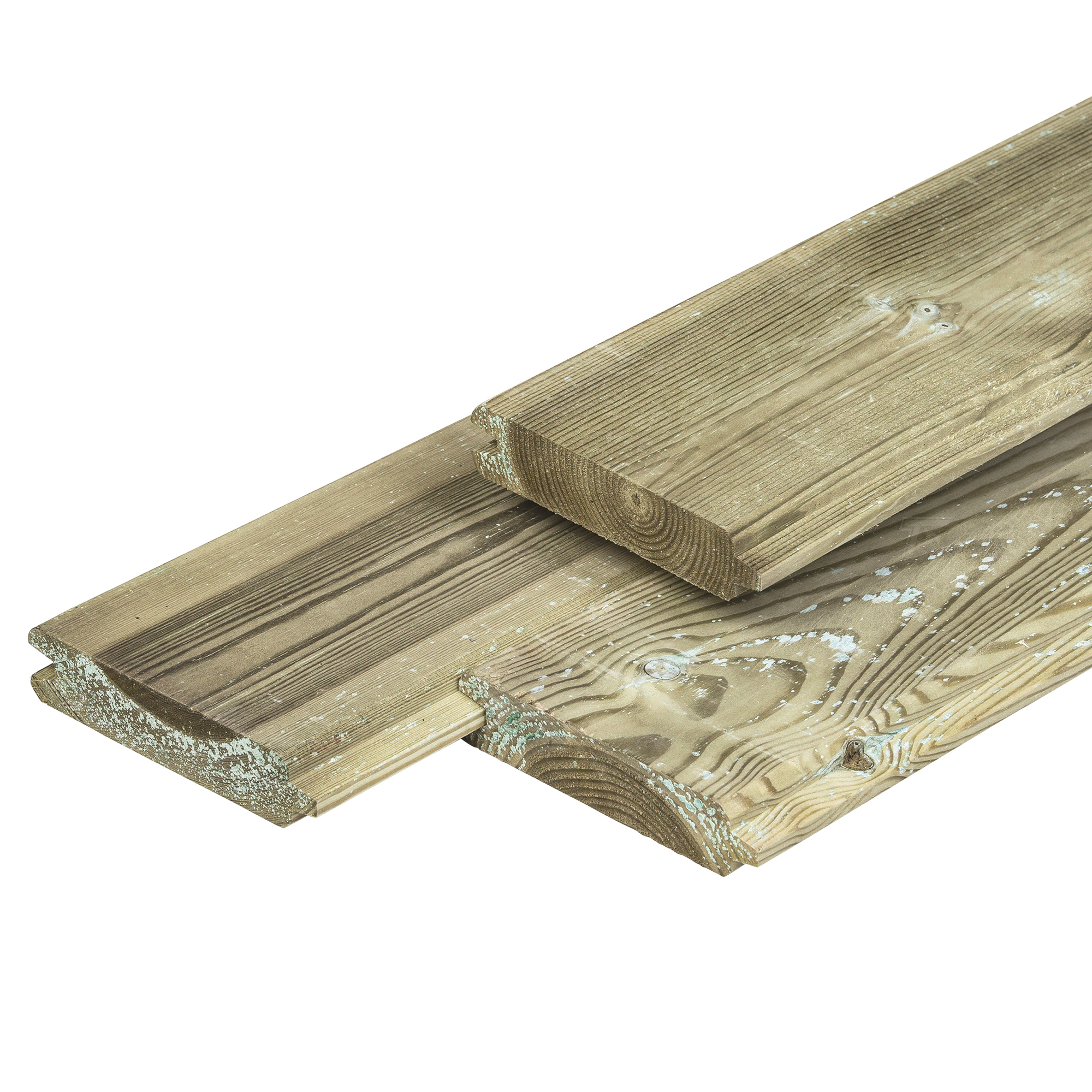 Blokhutprofiel Midden-Europees geïmpregneerd grenen 2.8x12.7x300cm