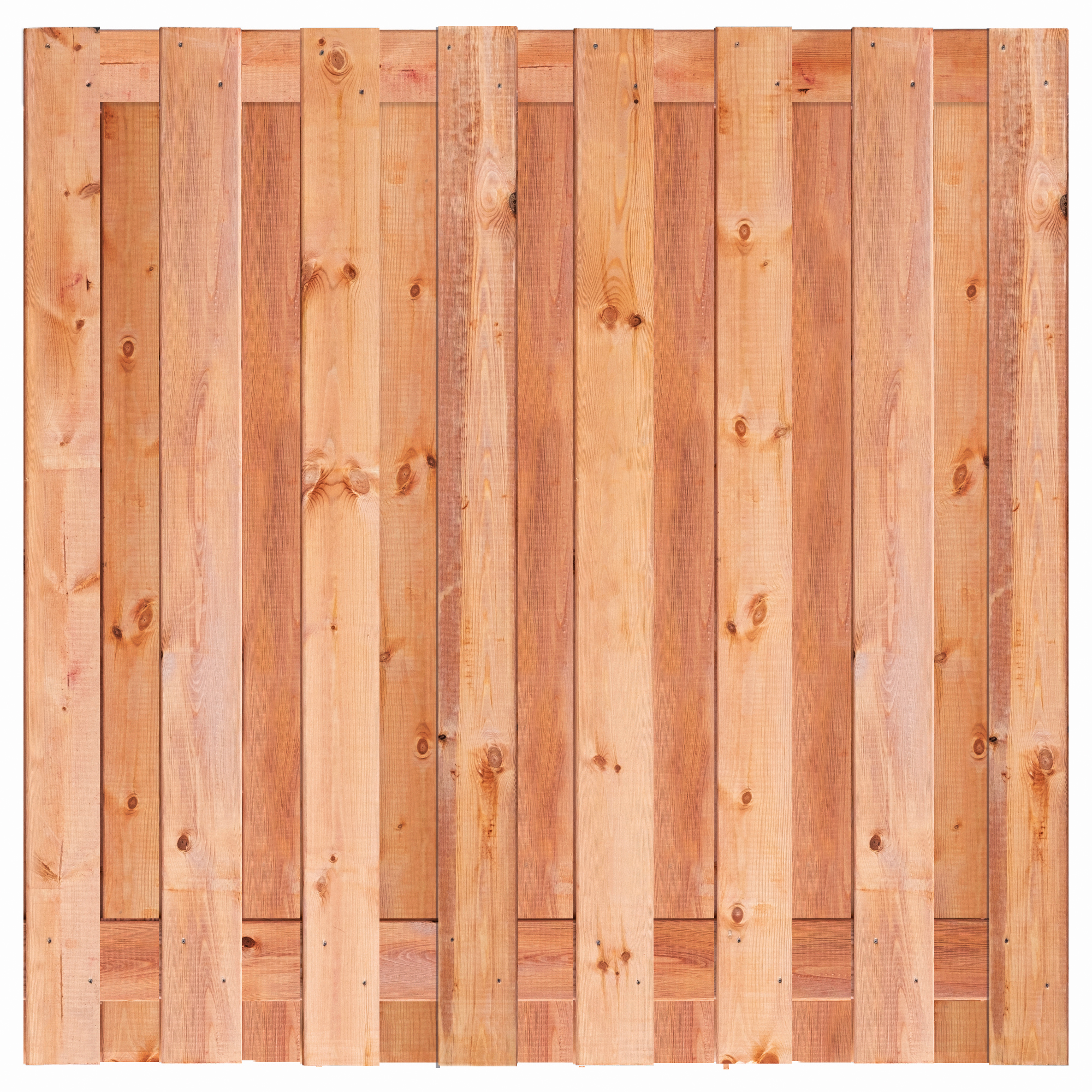 Sichtschutzzaun Marrakesh, Red Class Wood imprägniert ME Fichte, edelstahlverschraubt, 17 Bretter (15+2) 180 x 180 cm