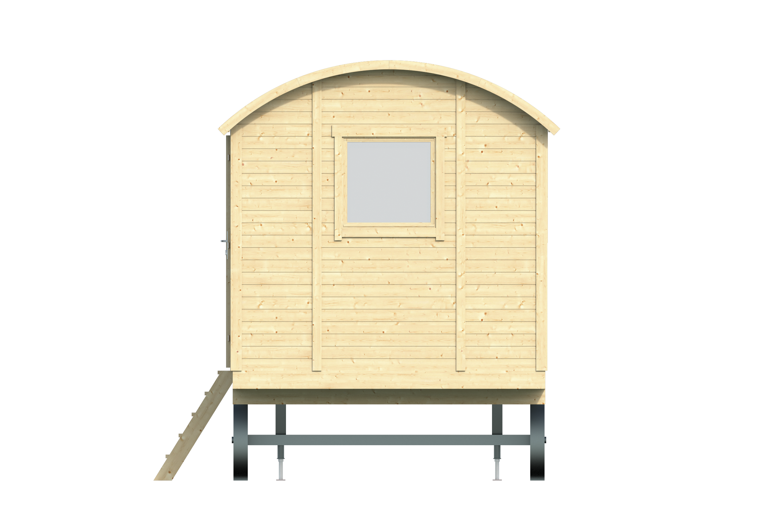 Circuswagen Patricia | 19mm | vuren onbehandeld | 480 x 240 cm | excl. onderstel