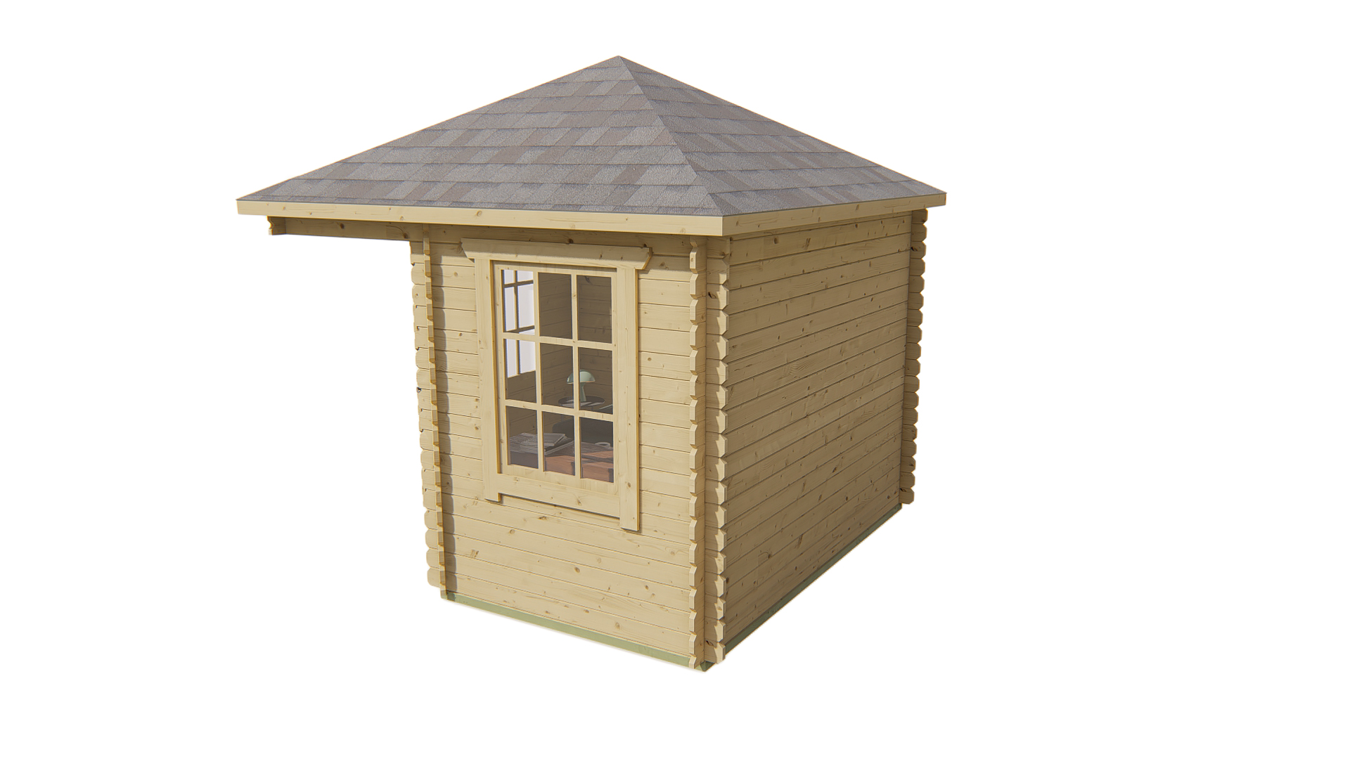 Blokhut - Tuinhuis Asmund | 28 mm | vuren Red Class Wood geïmpregneerd Blokhut - Tuinhuis Asmund | 28 mm | vuren Red Class Wood geïmpregneerd