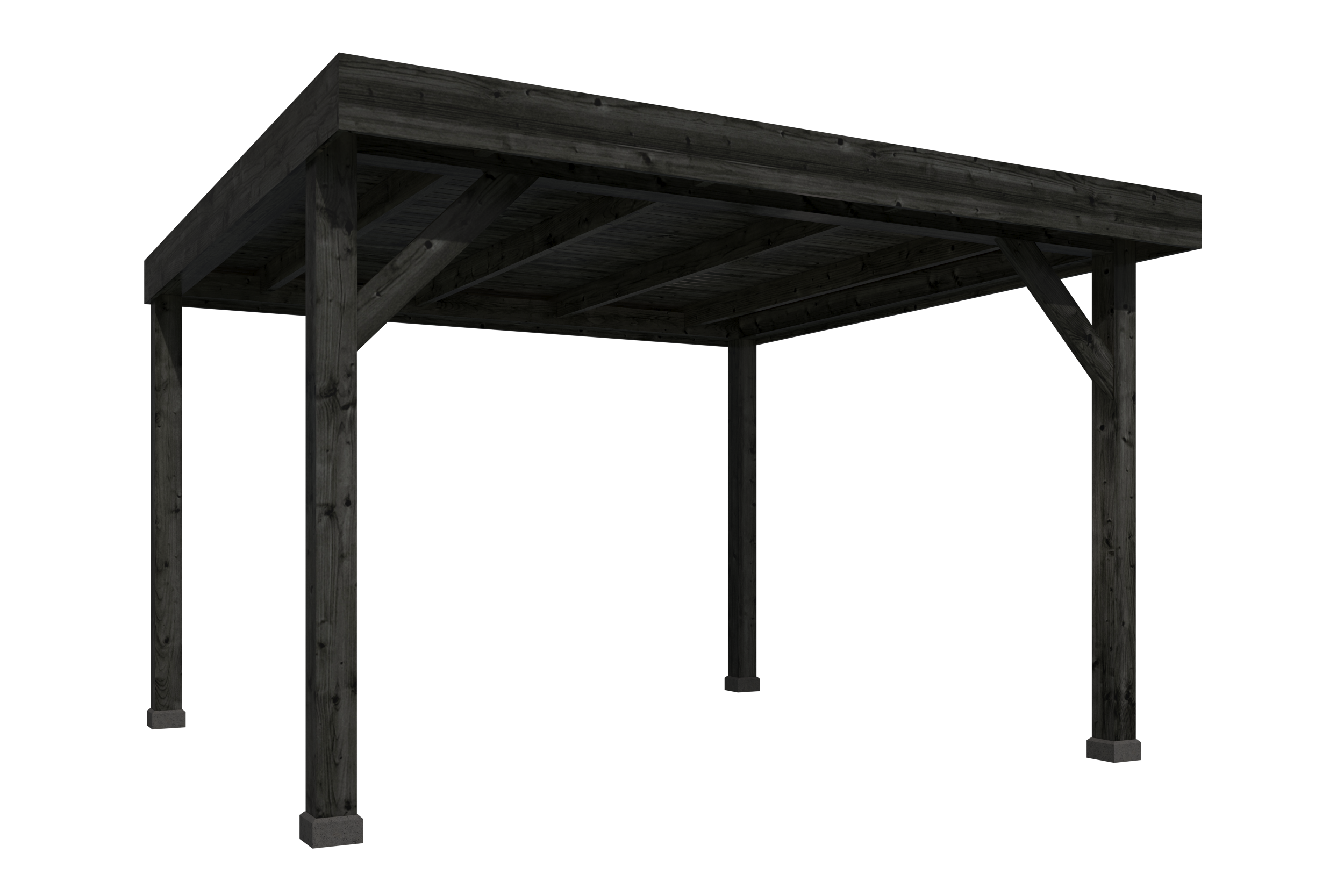 DHZ Rijssen Douglas 400 x 400 cm zwart geïmpregneerd