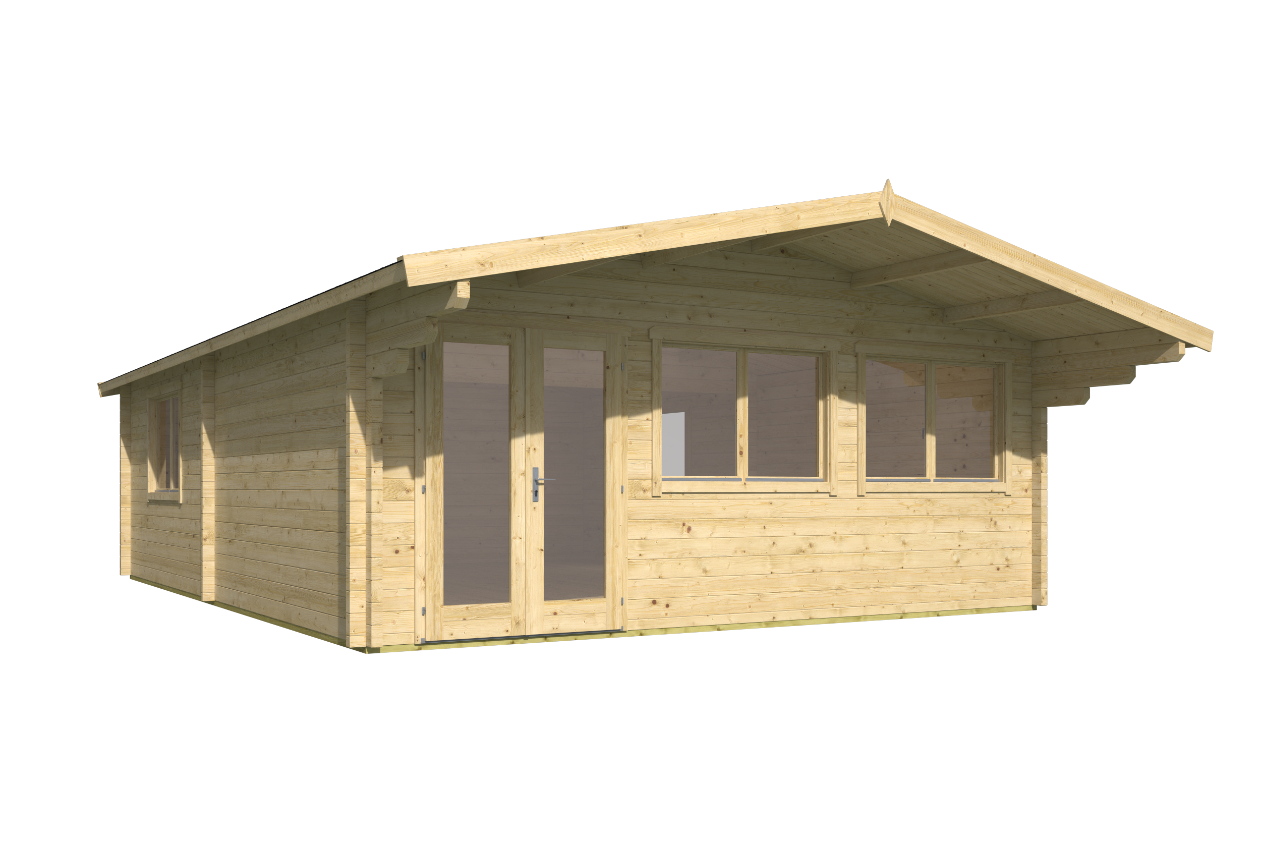 Blokhut - Tuinhuis Ballyragget | 70 mm | vuren honinggeel geïmpregneerd Blokhut - Tuinhuis Ballyragget | 70 mm | vuren honinggeel geïmpregneerd