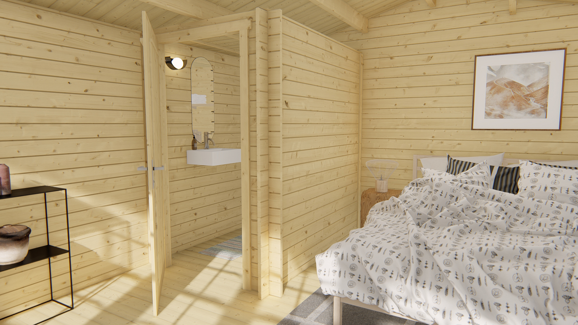 Blokhut Toilet Kit Big | 28 mm | onbehandeld