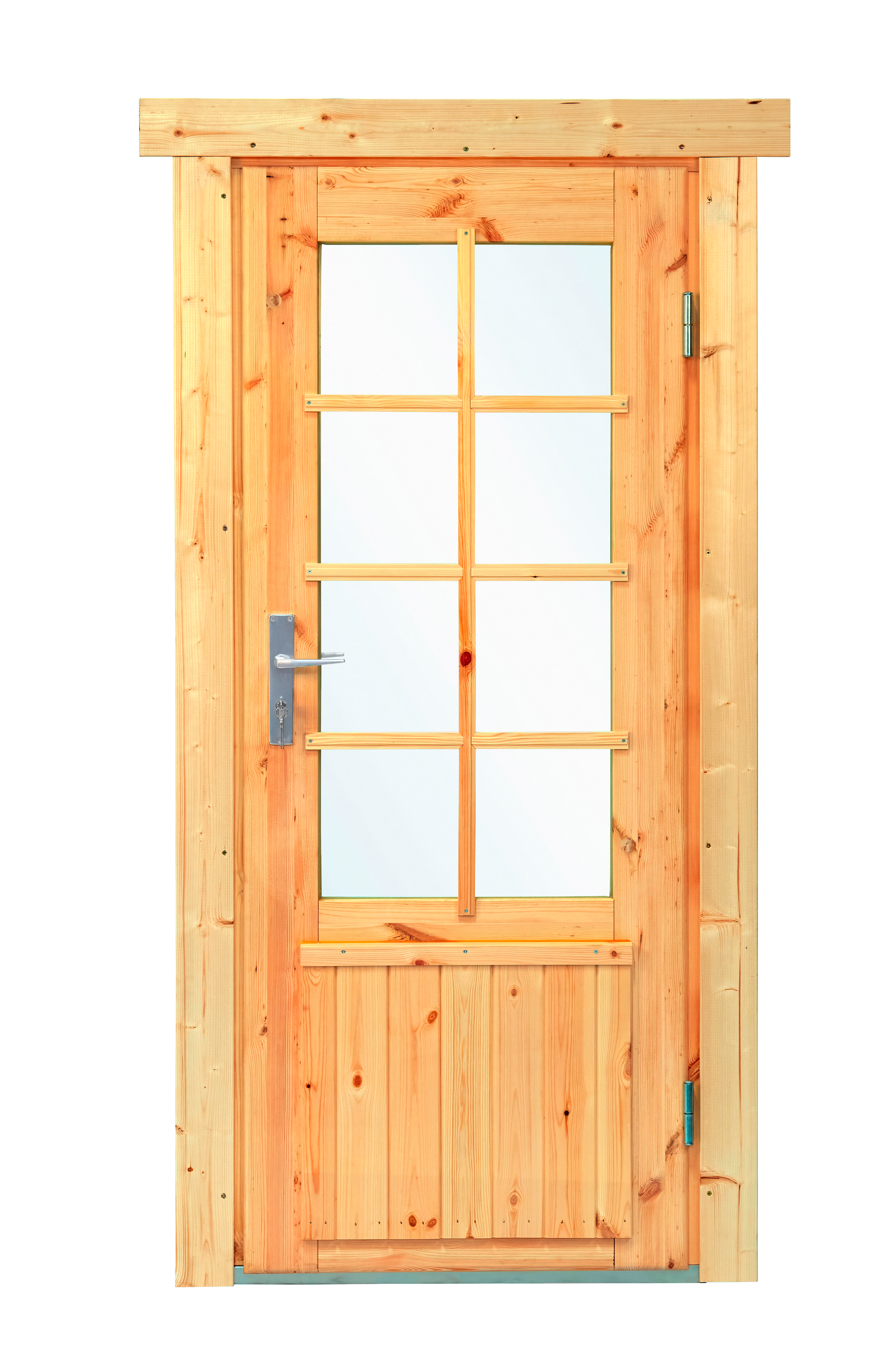 Deur enkel met raam DL11 RS vuren 90,5 x 196 cm | Red Class Wood geïmpregneerd