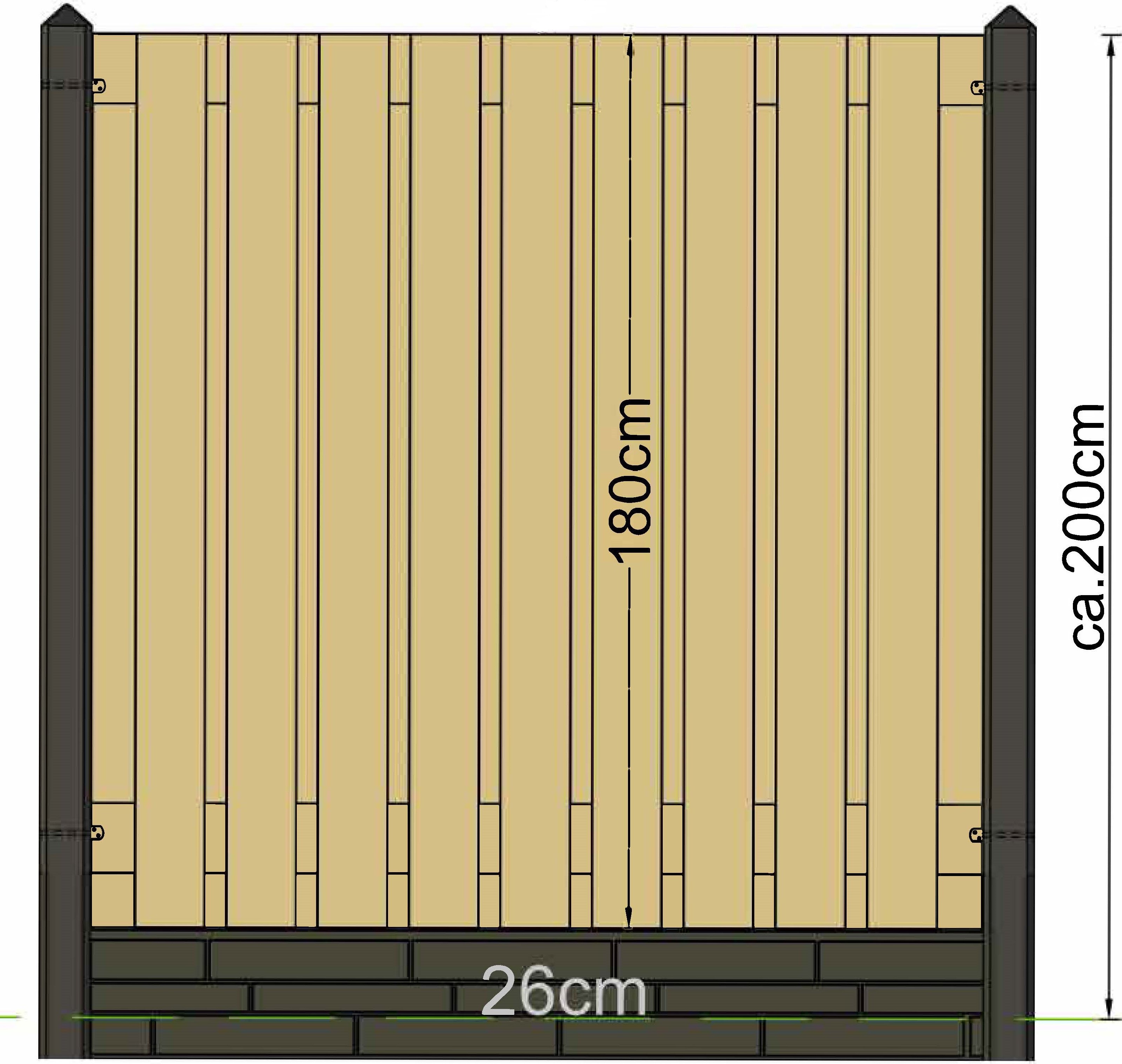 Berton paal IJssel antraciet driewegsmodel 280