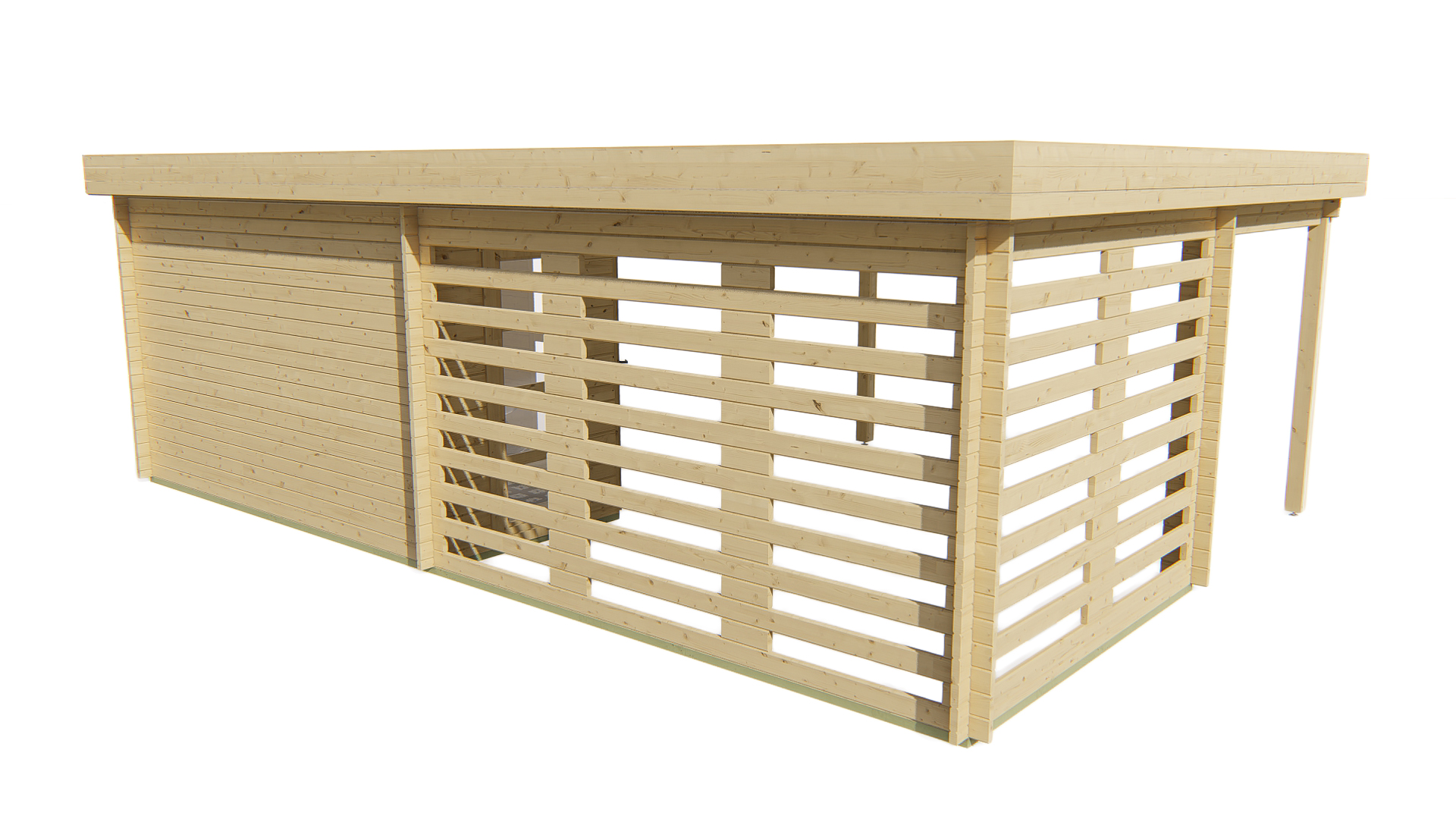 Blokhut - Tuinhuis Oletha | 40 mm | vuren Red Class Wood geïmpregneerd Blokhut - Tuinhuis Oletha | 40 mm | vuren Red Class Wood geïmpregneerd