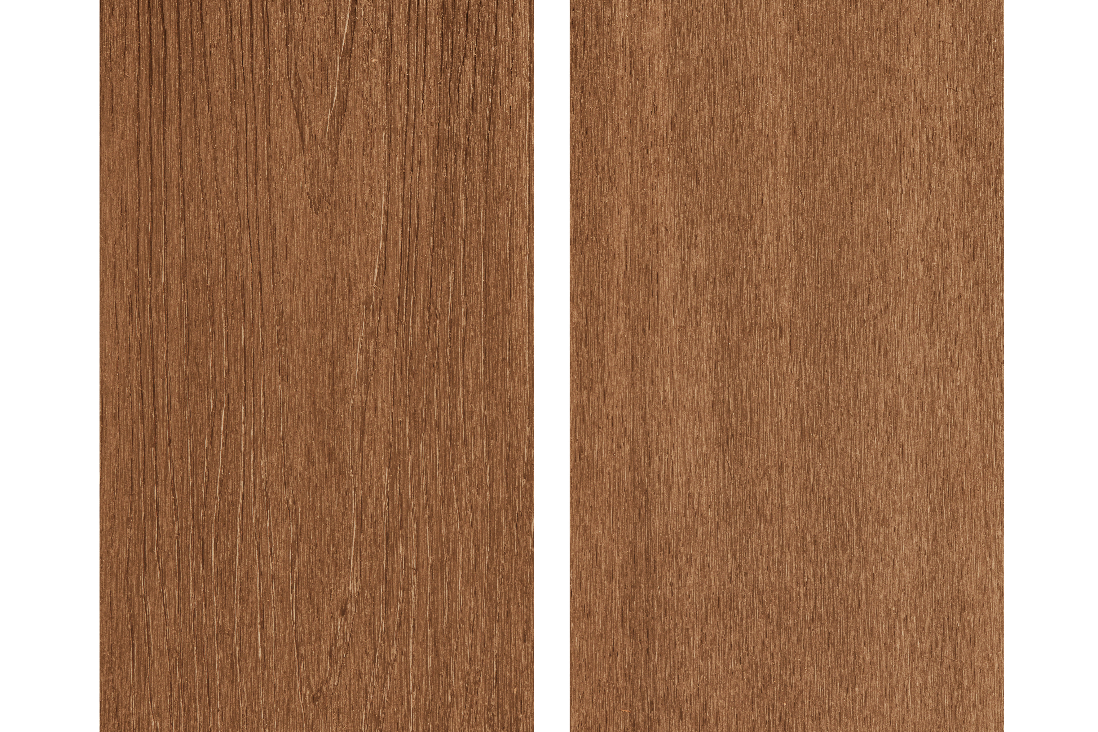 PuraShield composite decking board 2,3 x 21,0 x 500 cm clip system, hollow-core, Teak