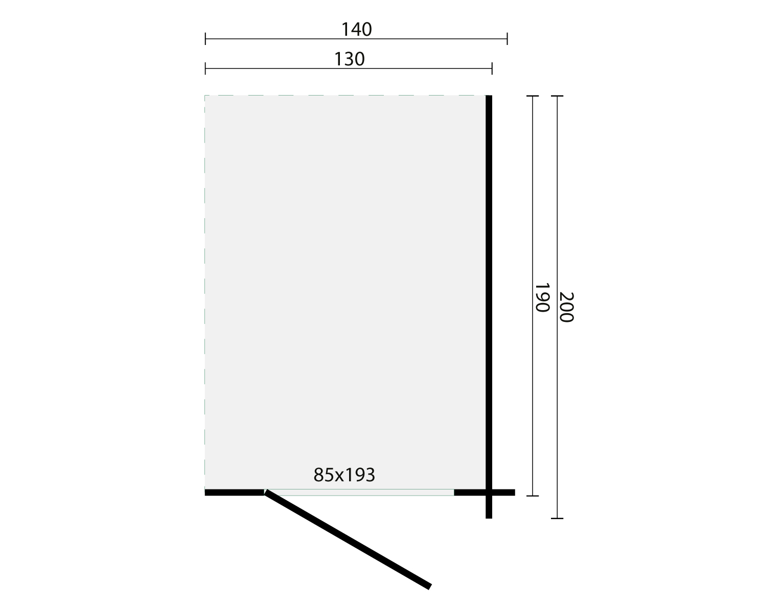 Blokhut Toilet Kit Big | 28 mm | onbehandeld